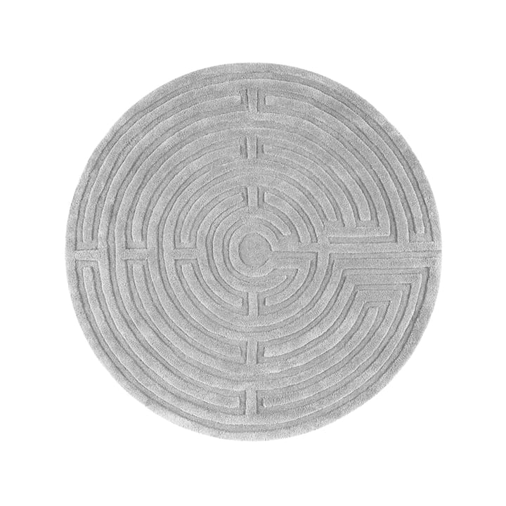 Minilabyrint matta rund - silver grey, 130 cm - Kateha