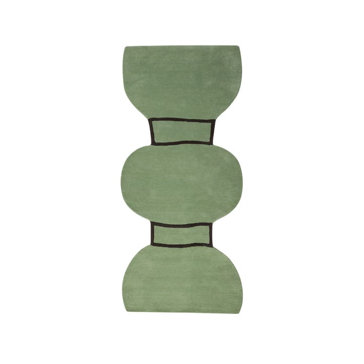 Silhouette Figure matta - dusty green, 110x240 cm - Kateha
