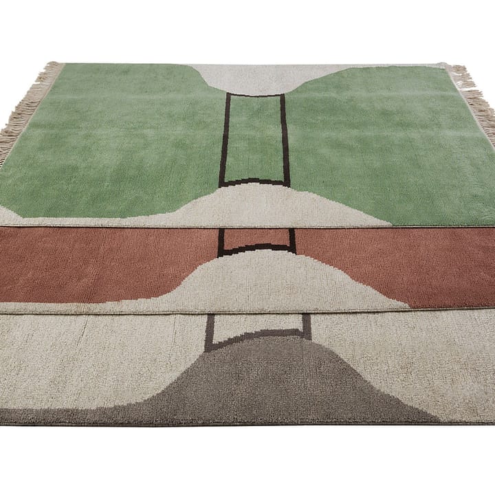 Silhouette flossa matta - dusty green, 170x240 cm - Kateha