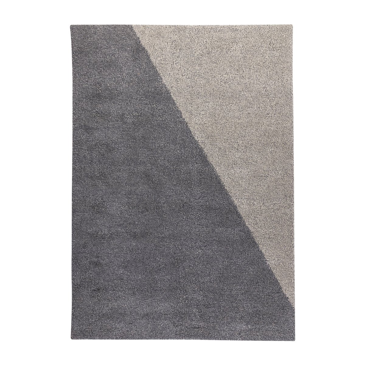 Kateha Verso matta Silver 170x240 cm | Skandinavisk Design | Ullmattor | Silverfärgad