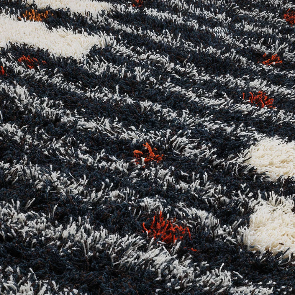 Zorbas matta, white/black, 170x240 cm Kateha