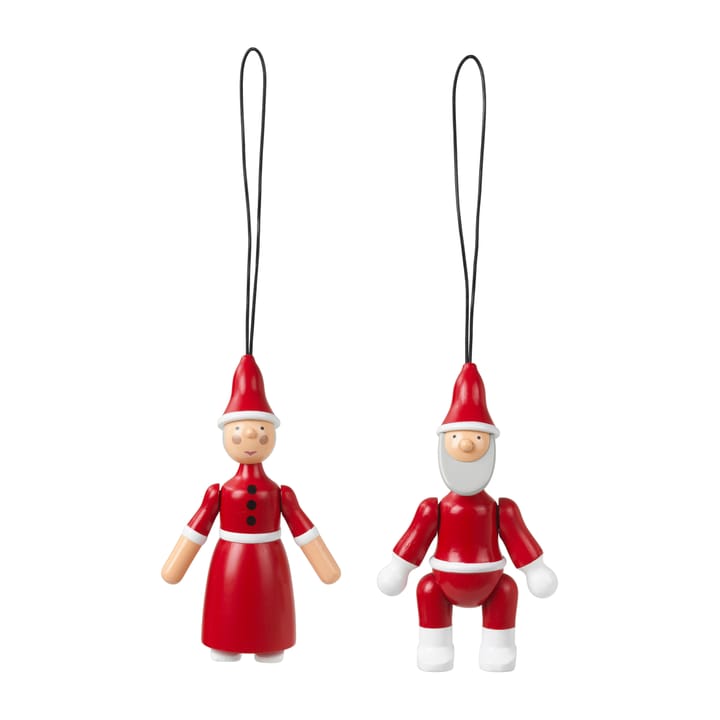 Jultomten och tomtemor 10 cm, Röd Kay Bojesen Denmark