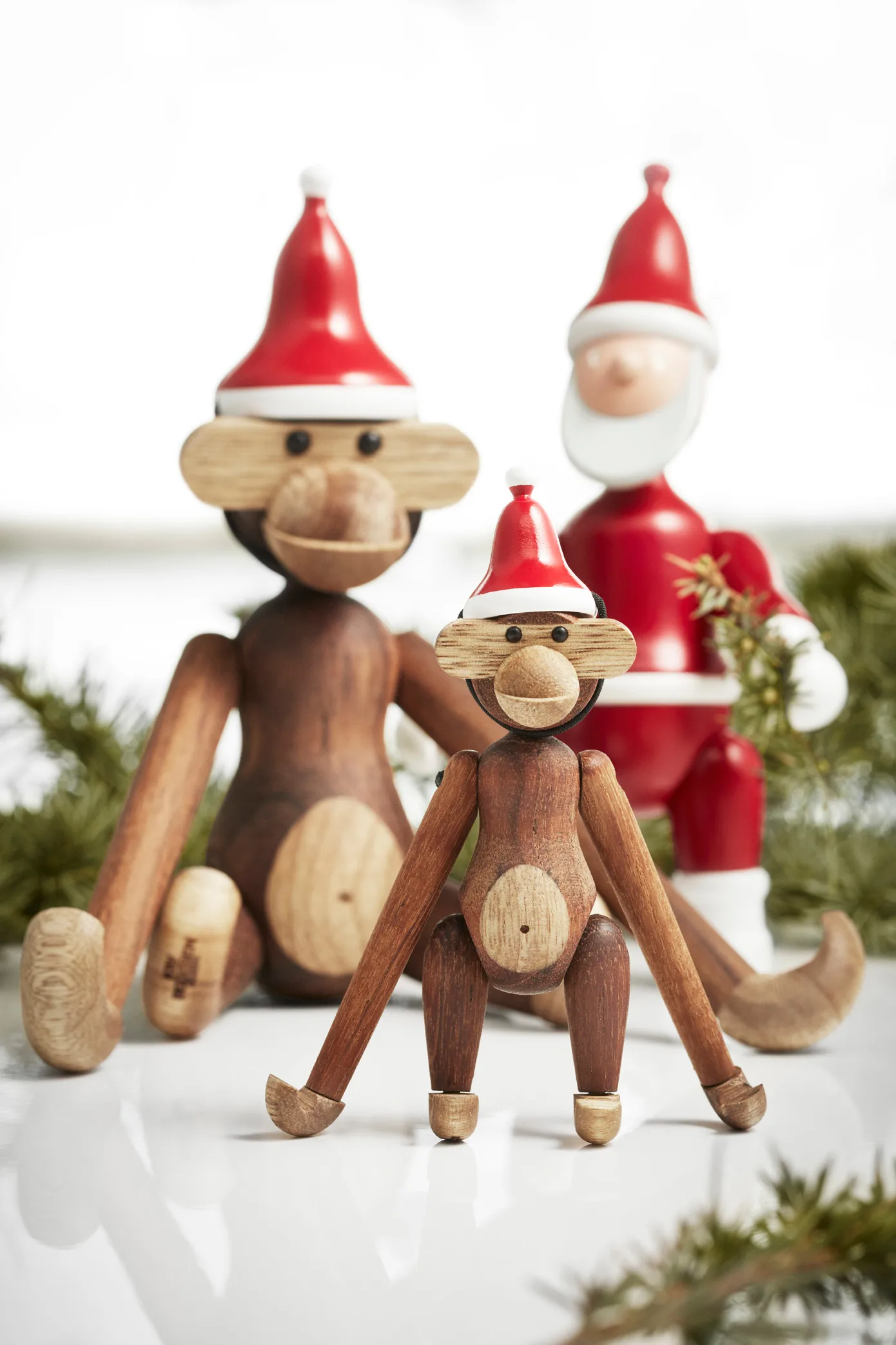 Kay Bojesen apa liten med tomteluva Kay Bojesen Denmark