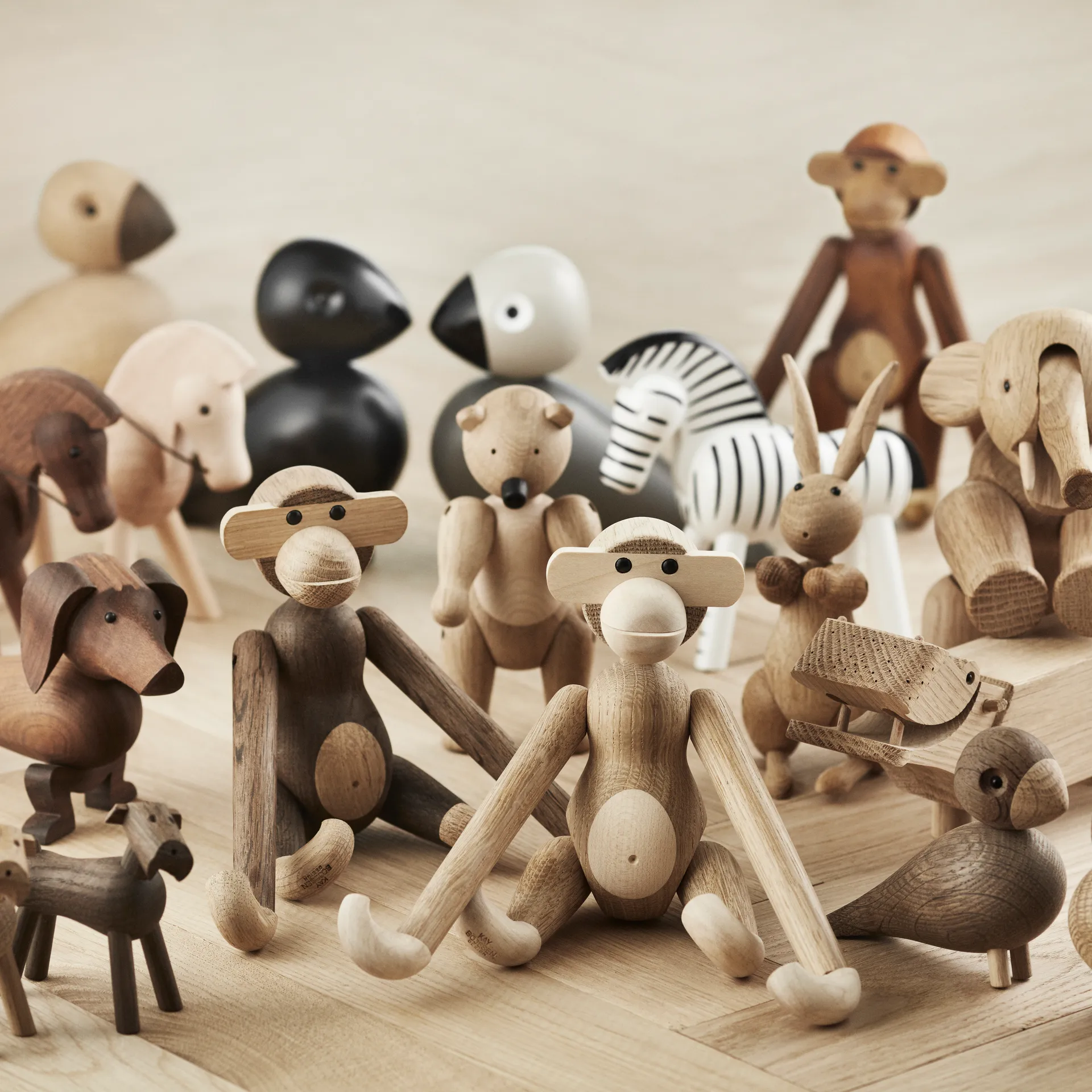 Kay Bojesen apa liten, Obehandlad ek-lönn Kay Bojesen Denmark