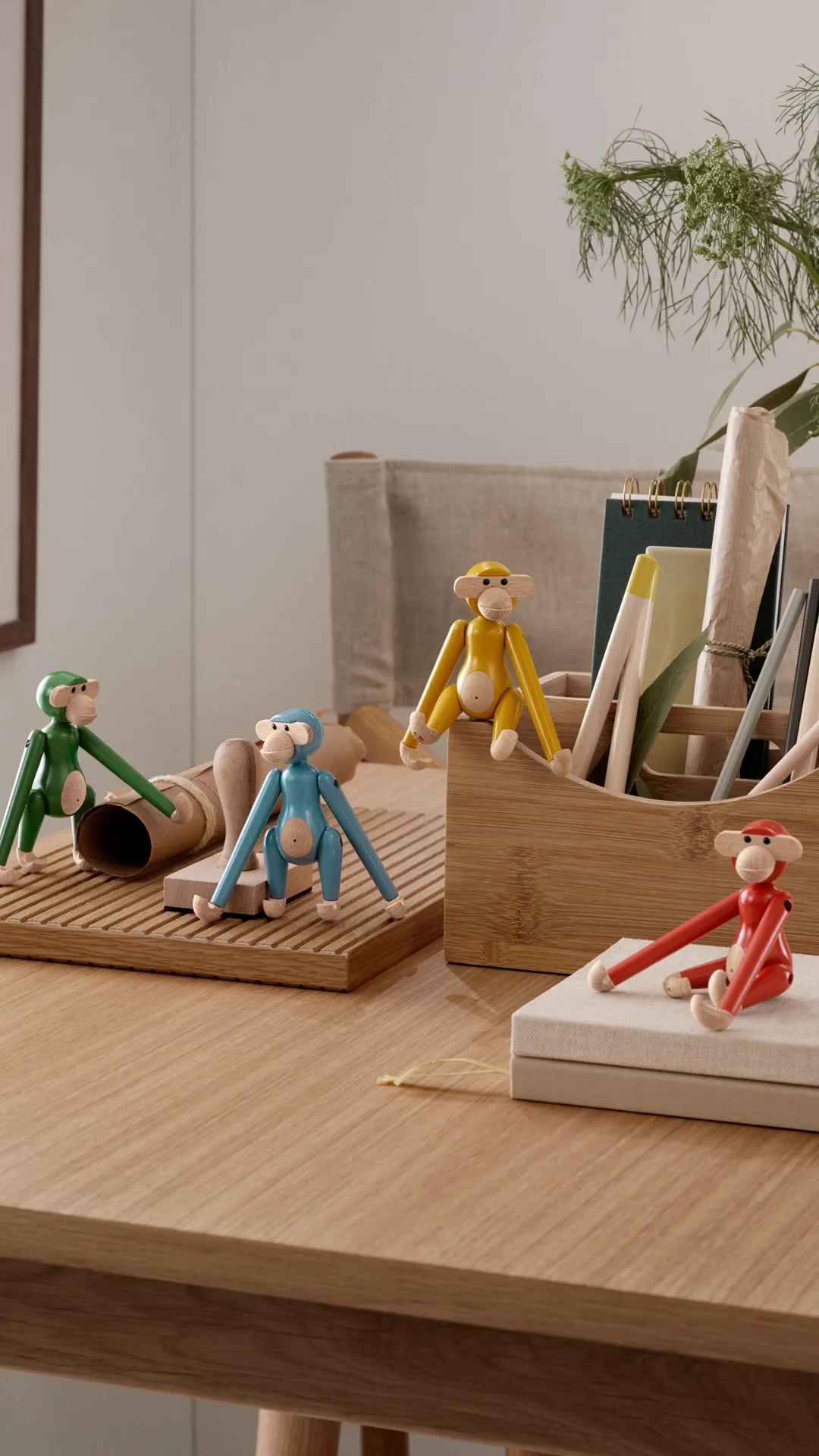 Kay Bojesen apa mini vintage, Gul Kay Bojesen Denmark