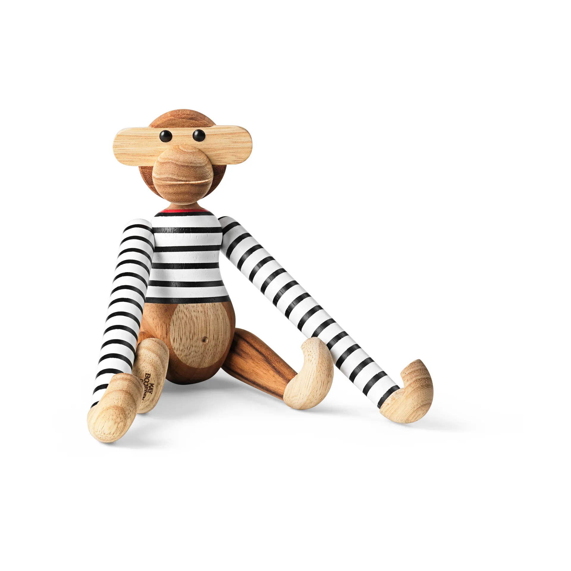 Kay Bojesen apa x Nørgaard paa strøget liten, Vit-svart Kay Bojesen Denmark