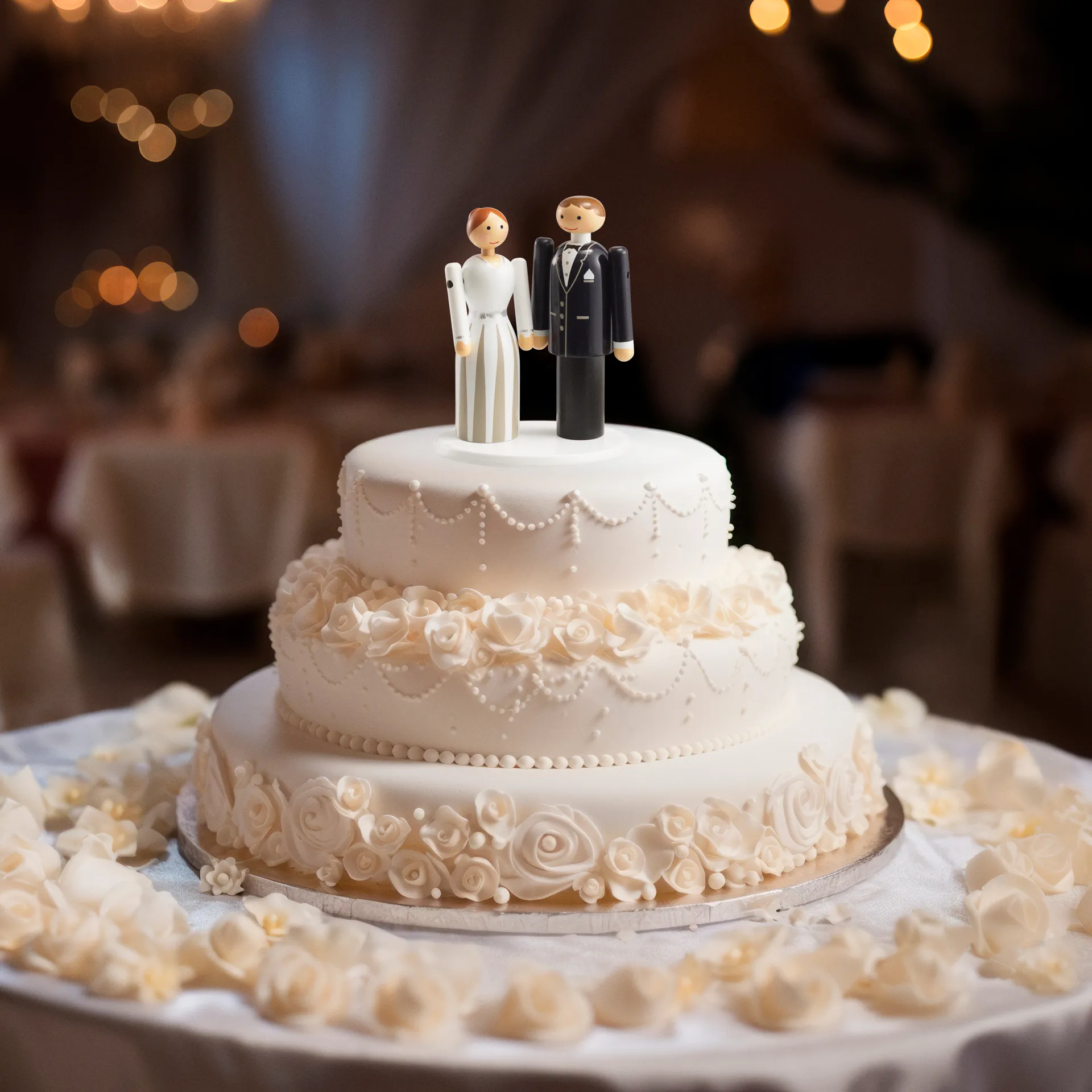 Kay Bojesen brud, Blå-svart-vit, 12 cm Kay Bojesen Denmark