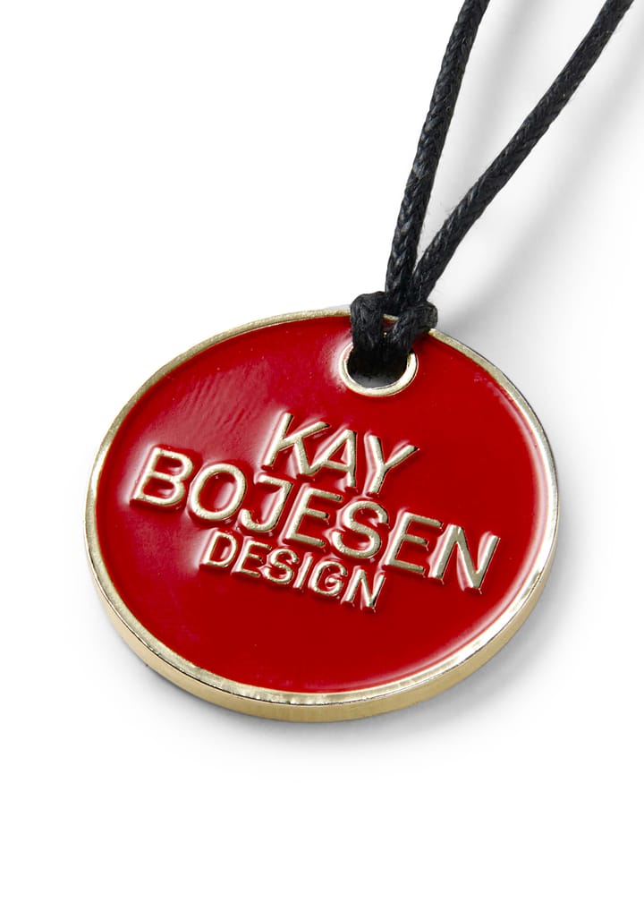 Kay Bojesen fanbärare med textilflagga, 29 cm Kay Bojesen Denmark