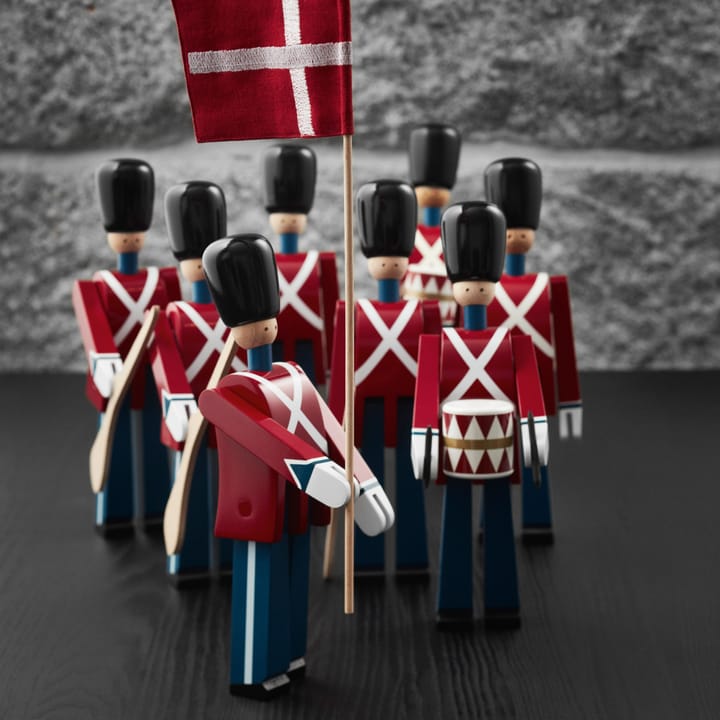Kay Bojesen fanbärare med textilflagga, 29,5 cm Kay Bojesen Denmark
