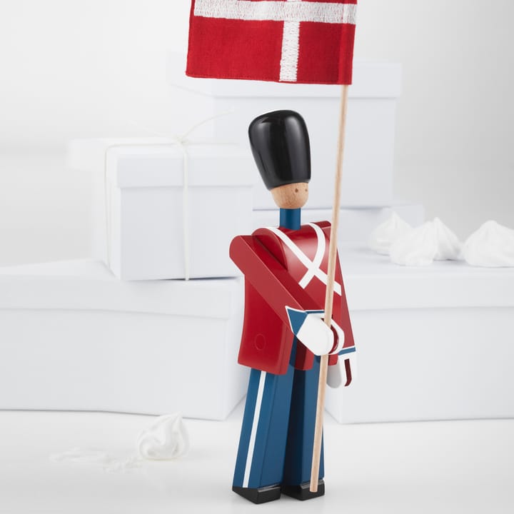 Kay Bojesen fanbärare med textilflagga, 29,5 cm Kay Bojesen Denmark