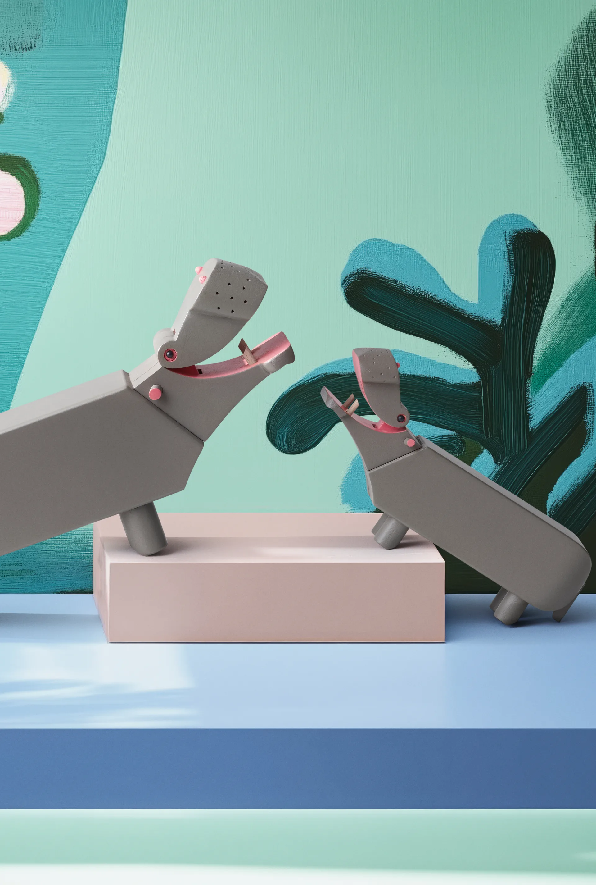 Kay Bojesen flodhäst liliput, Grå Kay Bojesen Denmark