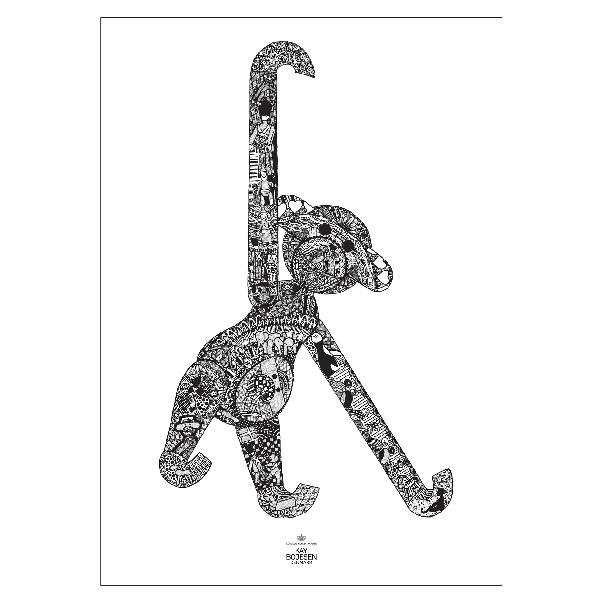 Kay Bojesen poster apa, 50x70 cm Kay Bojesen Denmark