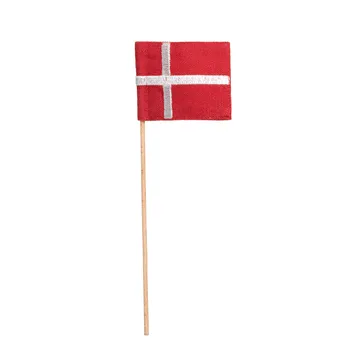 Kay Bojesen textilflagga till fanbärare mini - Röd-vit - Kay Bojesen Denmark