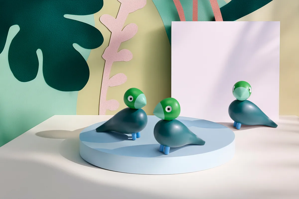 Kay Bojesen Year Bird 2026 Birk, Mörkgrön Kay Bojesen Denmark