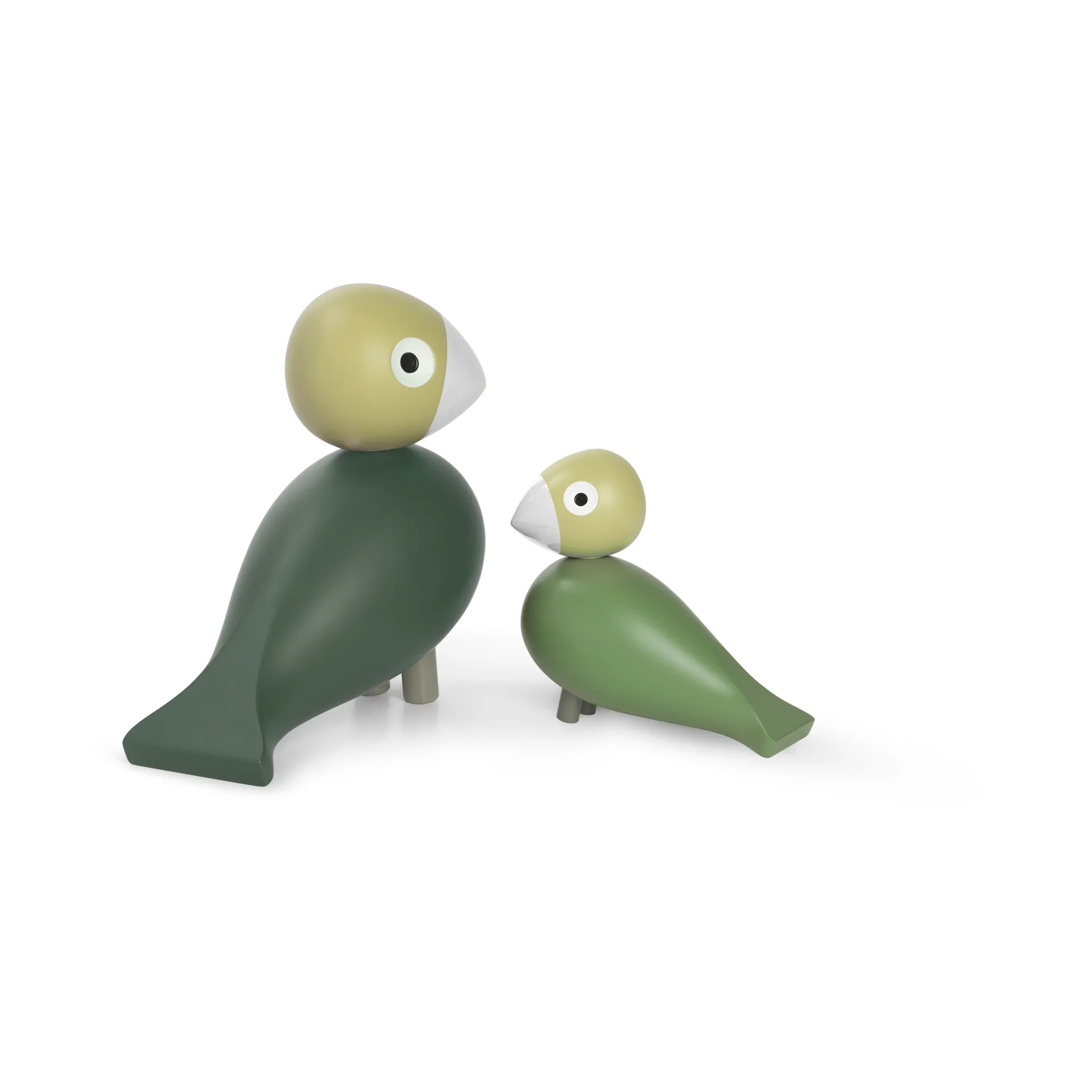 Liv & Lykke lovebirds 1 set, Grön Kay Bojesen Denmark