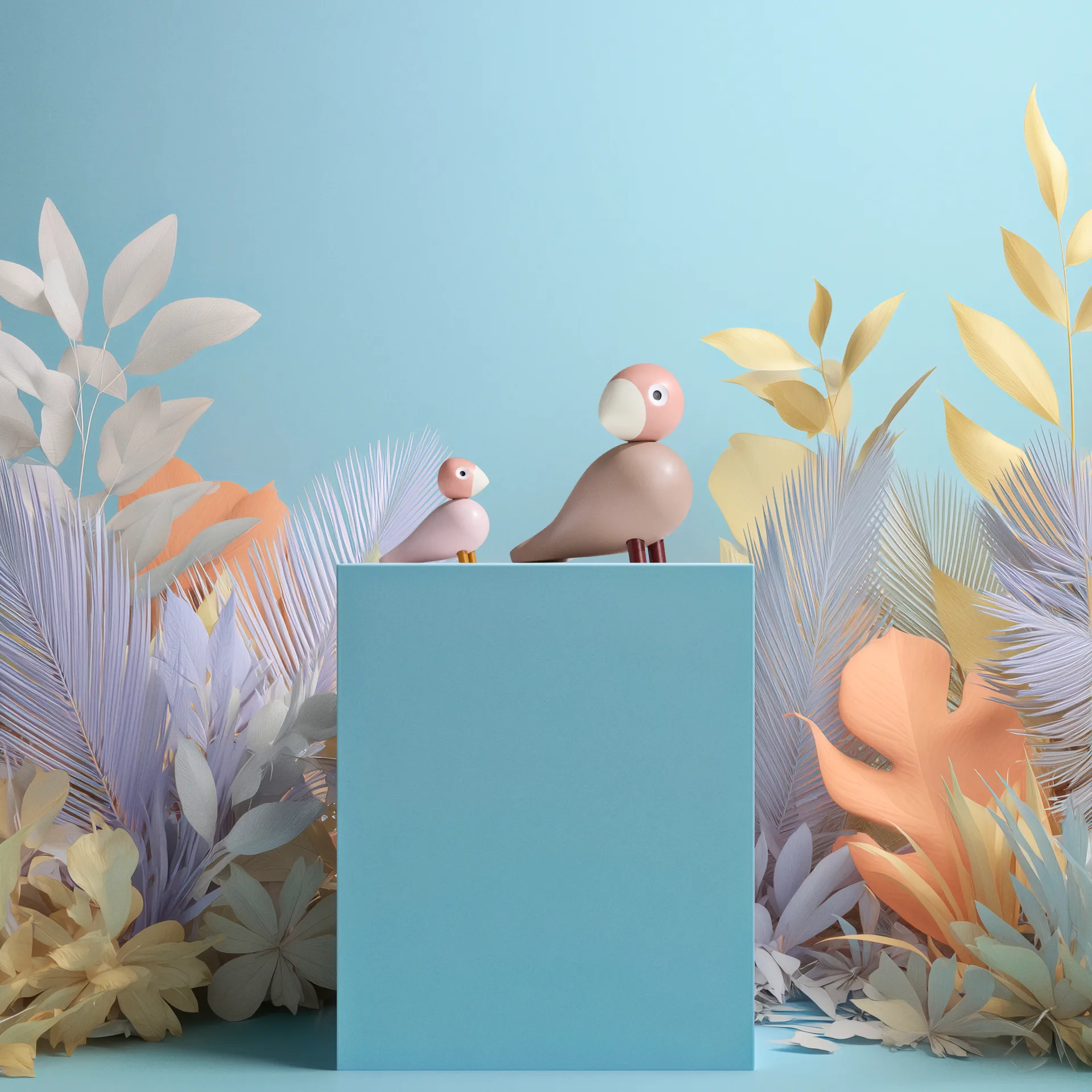 Liv & Lykke lovebirds 1 set, Rosa Kay Bojesen Denmark