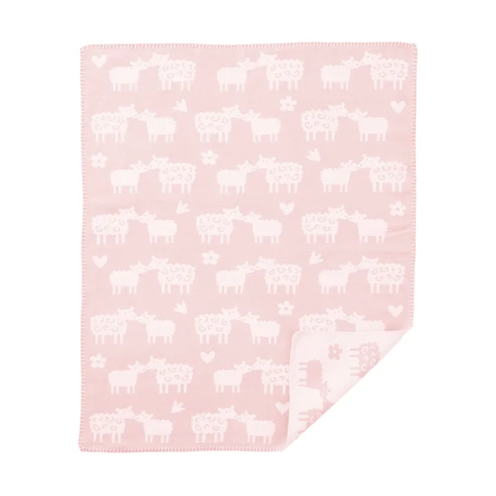 Bää barnfilt bomull - Soft pink, 70x90 cm - Klippan Yllefabrik