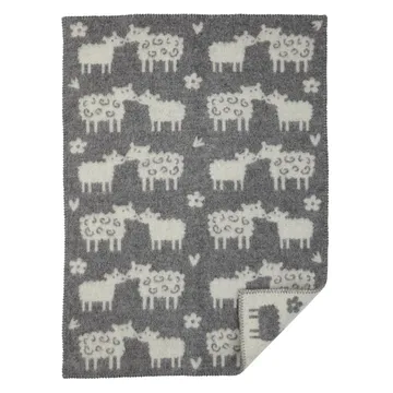 Bää barnfilt ull - grå - Klippan Yllefabrik