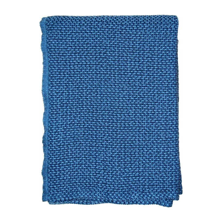 Basket bomullsfilt 130x180 cm - Sea blue (blå) - Klippan Yllefabrik