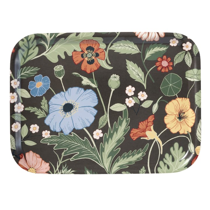 Bloom bricka 20x27 cm, Asfalt Klippan Yllefabrik