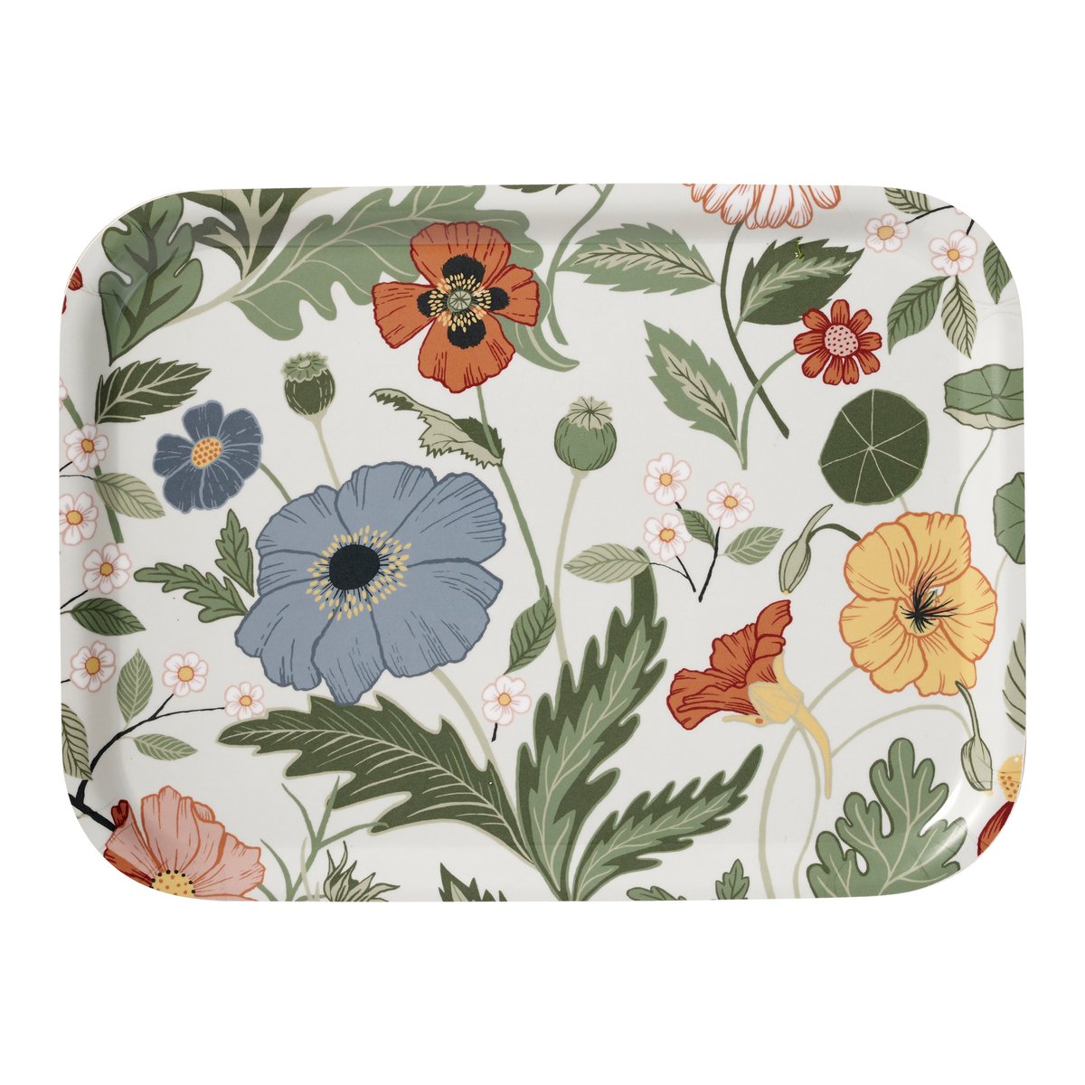 Klippan Yllefabrik Bloom bricka 20x27 cm Créme | Skandinavisk Design | Brickor | Beige