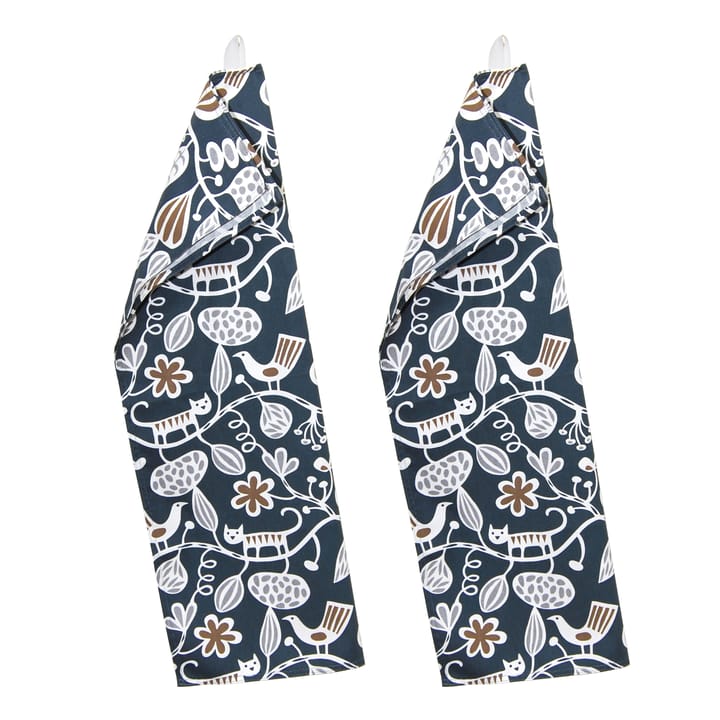 Botanical garden kökshandduk 2-pack, Multi Klippan Yllefabrik