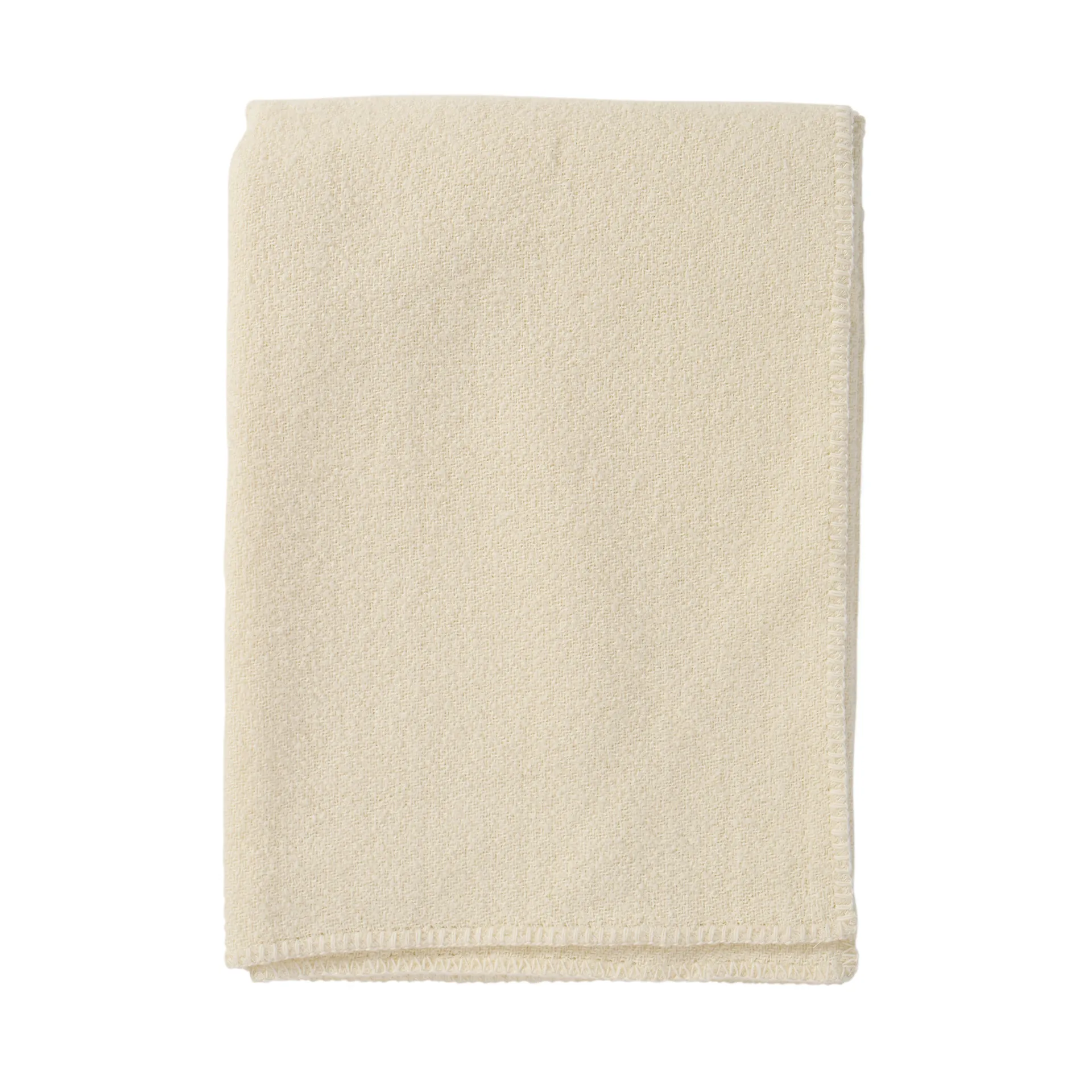 Bouclé ullfilt 140x200 cm, Cream Klippan Yllefabrik