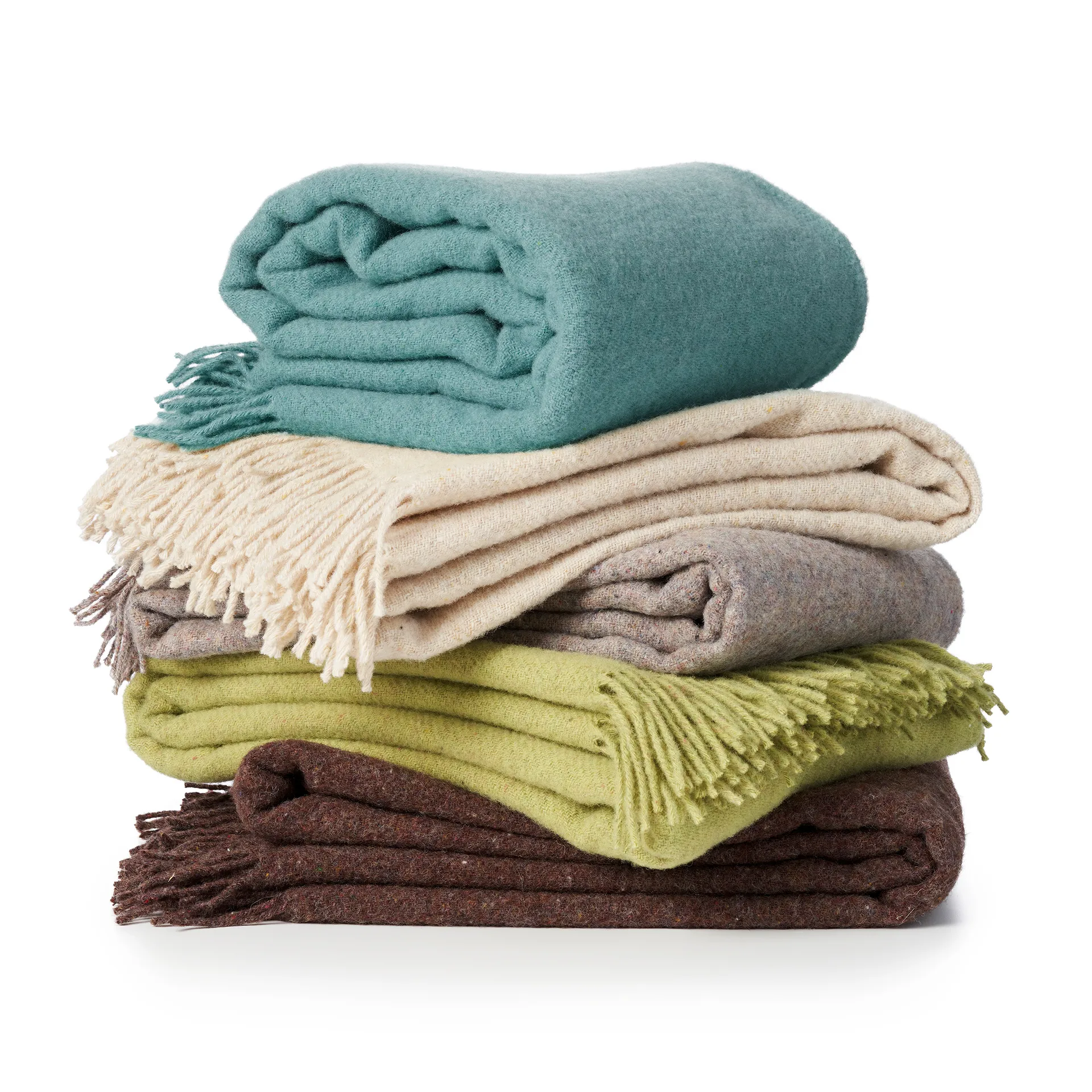 Earth ullpläd, Crème Klippan Yllefabrik