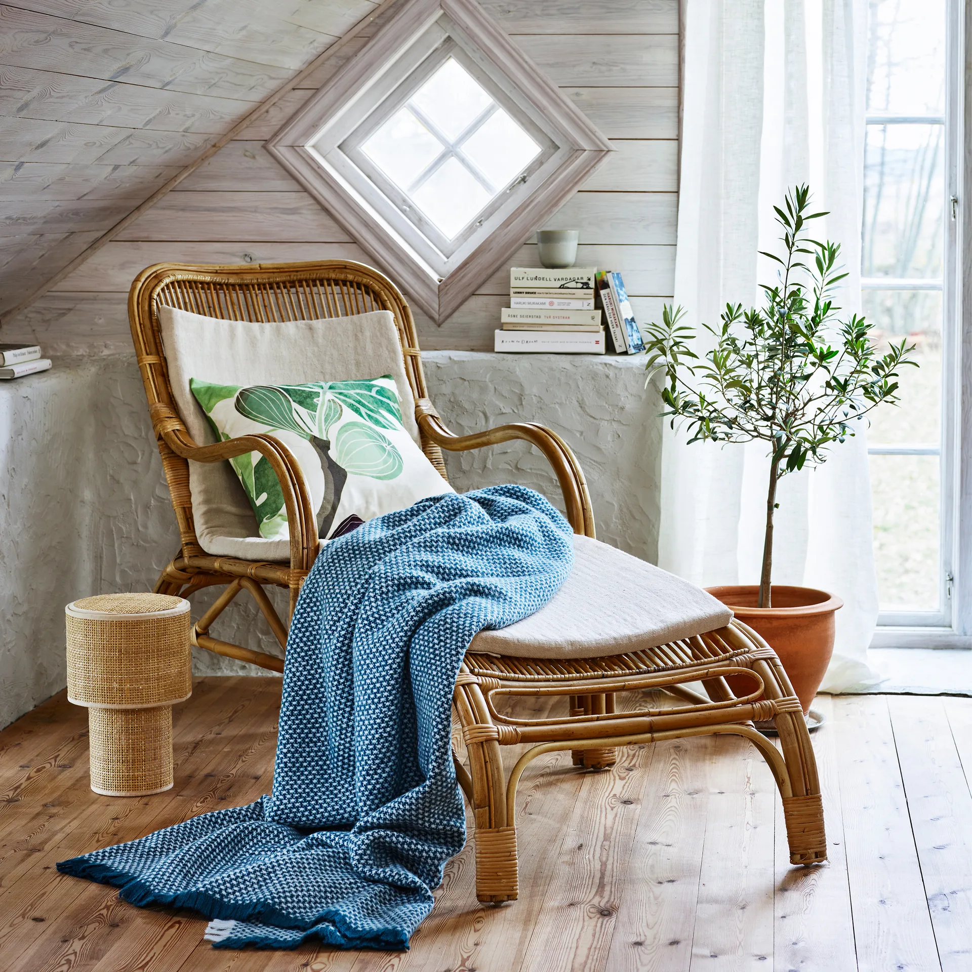 Figs tyg, Grön-vit Klippan Yllefabrik