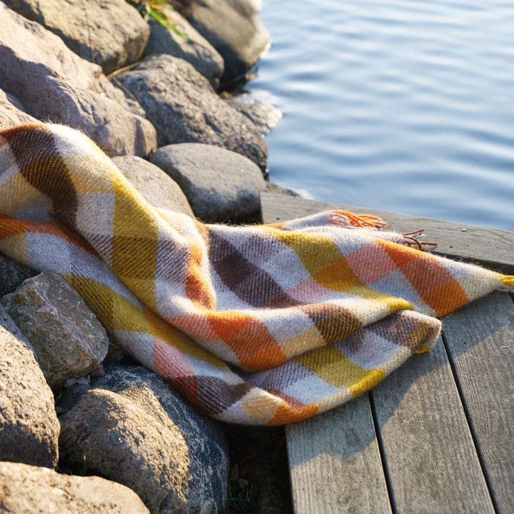 Gotland ullpläd 130x200 cm, Multi-gul Klippan Yllefabrik