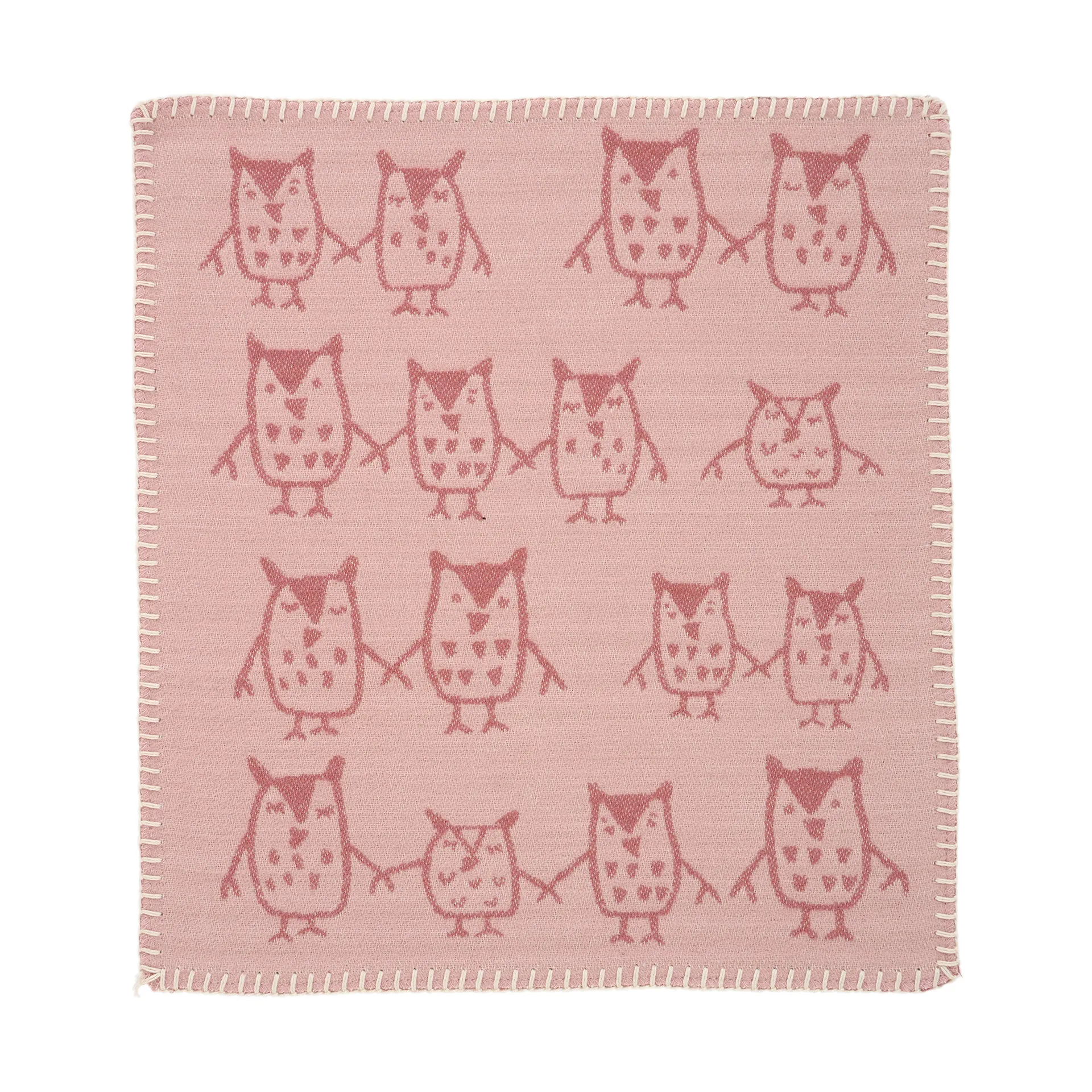 Hand in hand snuttefilt 34x40 cm, Rose brown Klippan Yllefabrik