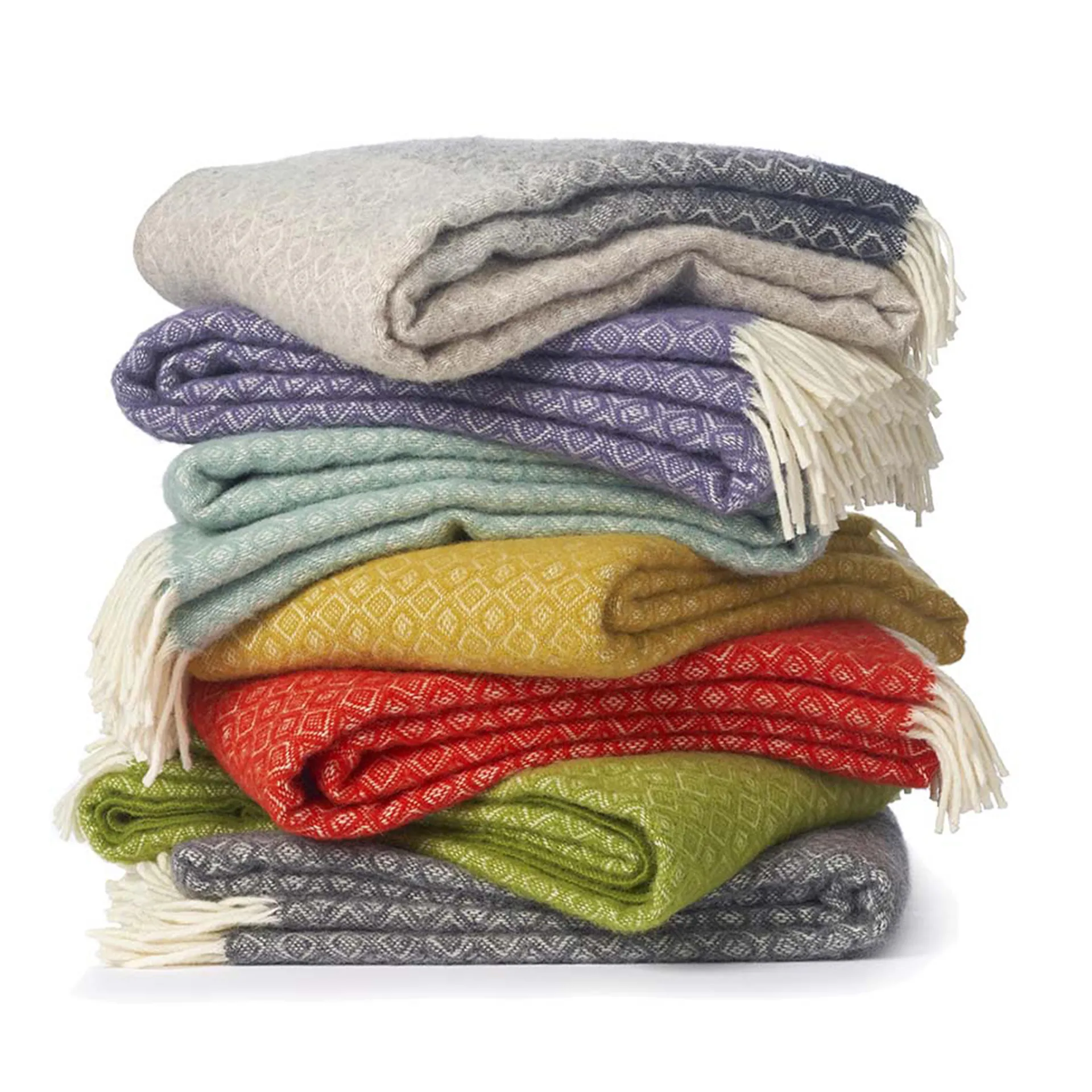 Havanna ullpläd, natur Klippan Yllefabrik