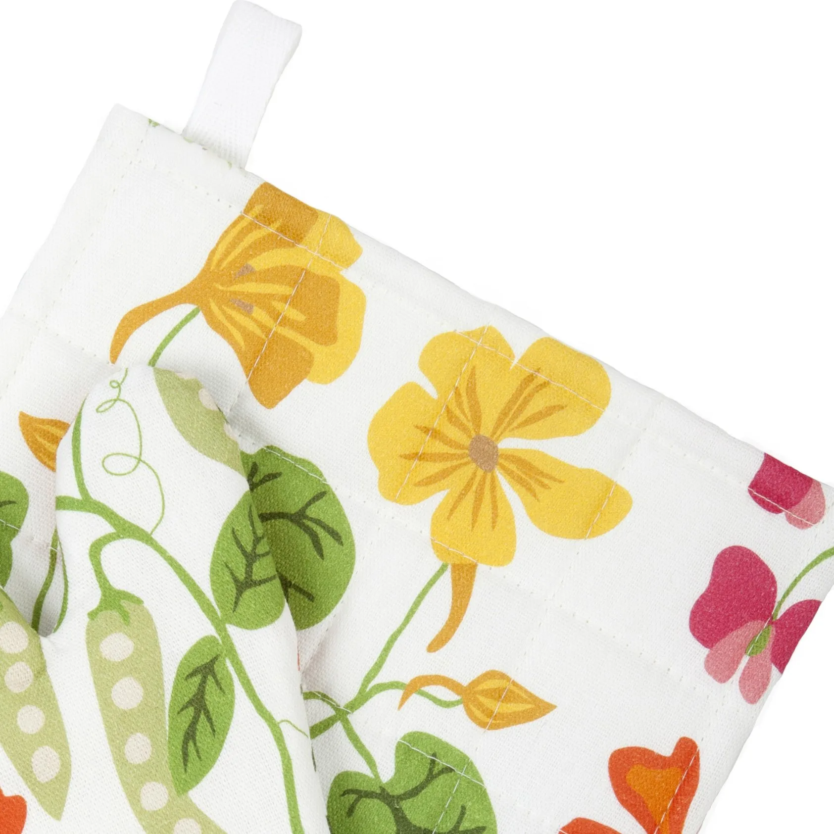 Leksand grytlapp, vit Klippan Yllefabrik