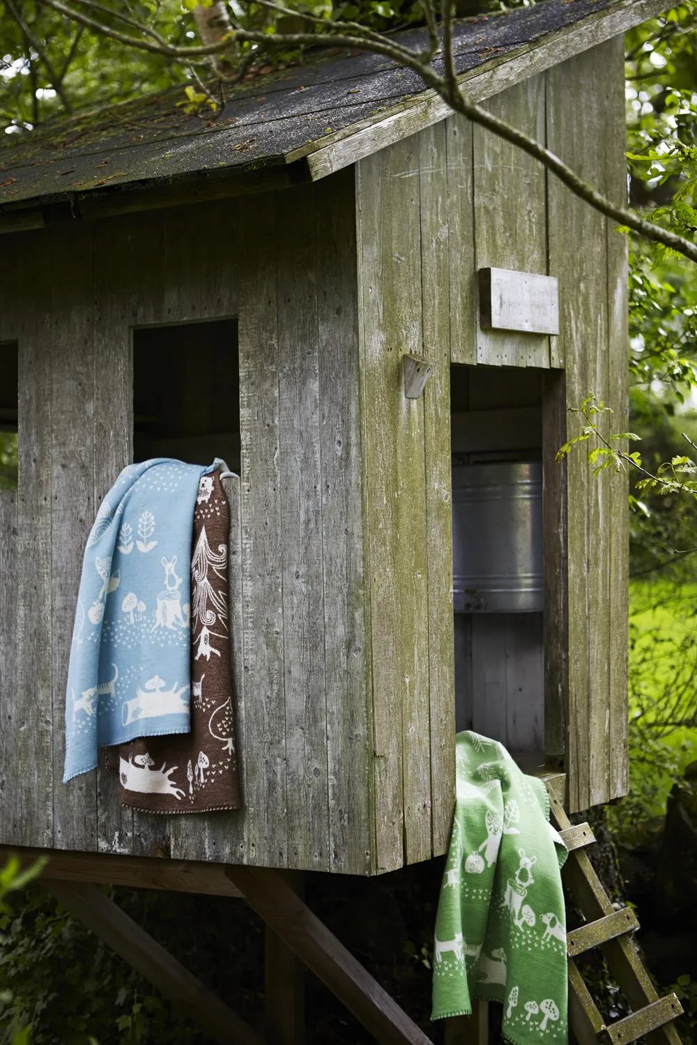 Little bear barnfilt, blå Klippan Yllefabrik