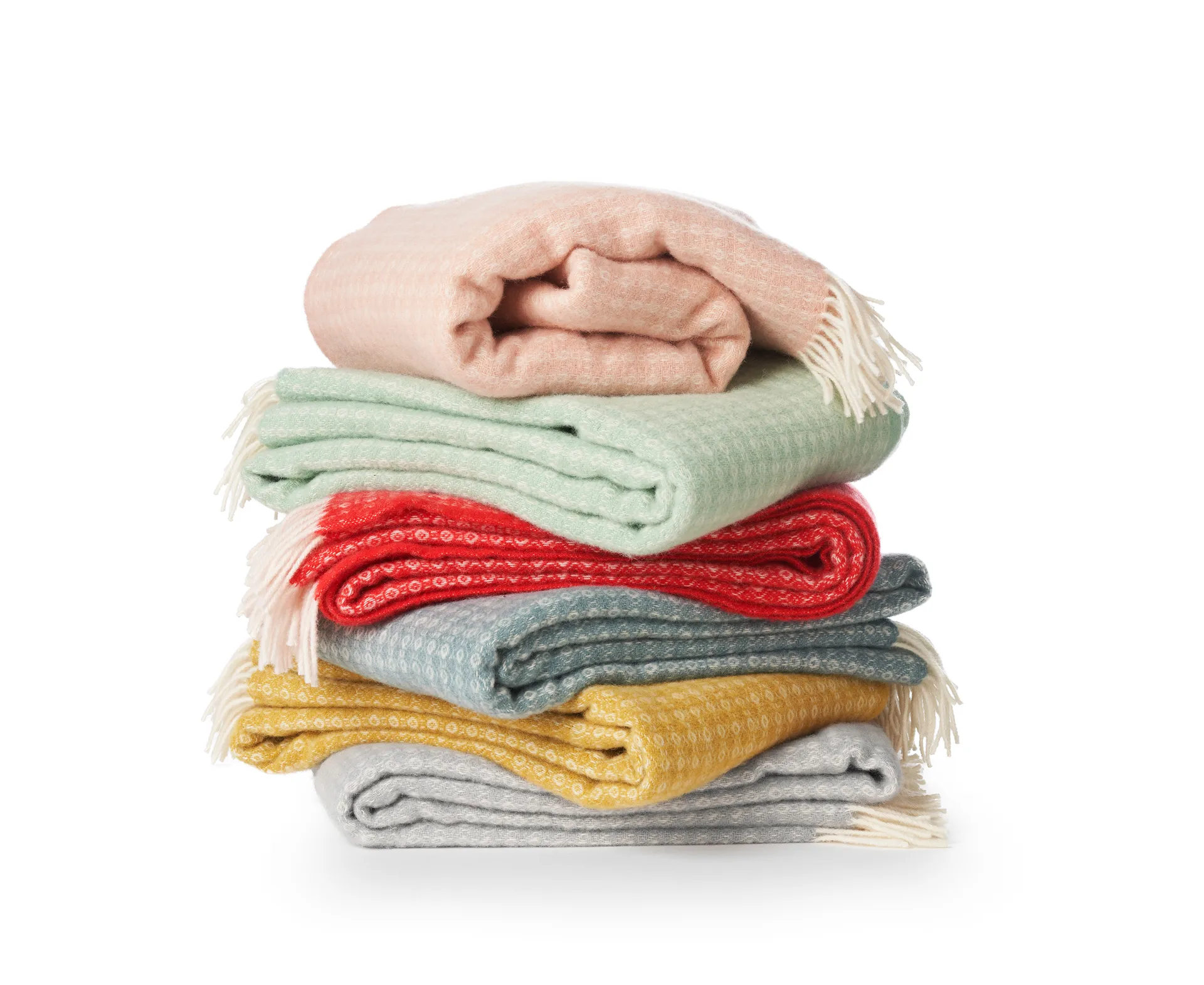 Loop Ullpläd 130x200 cm, Mustard (gul) Klippan Yllefabrik