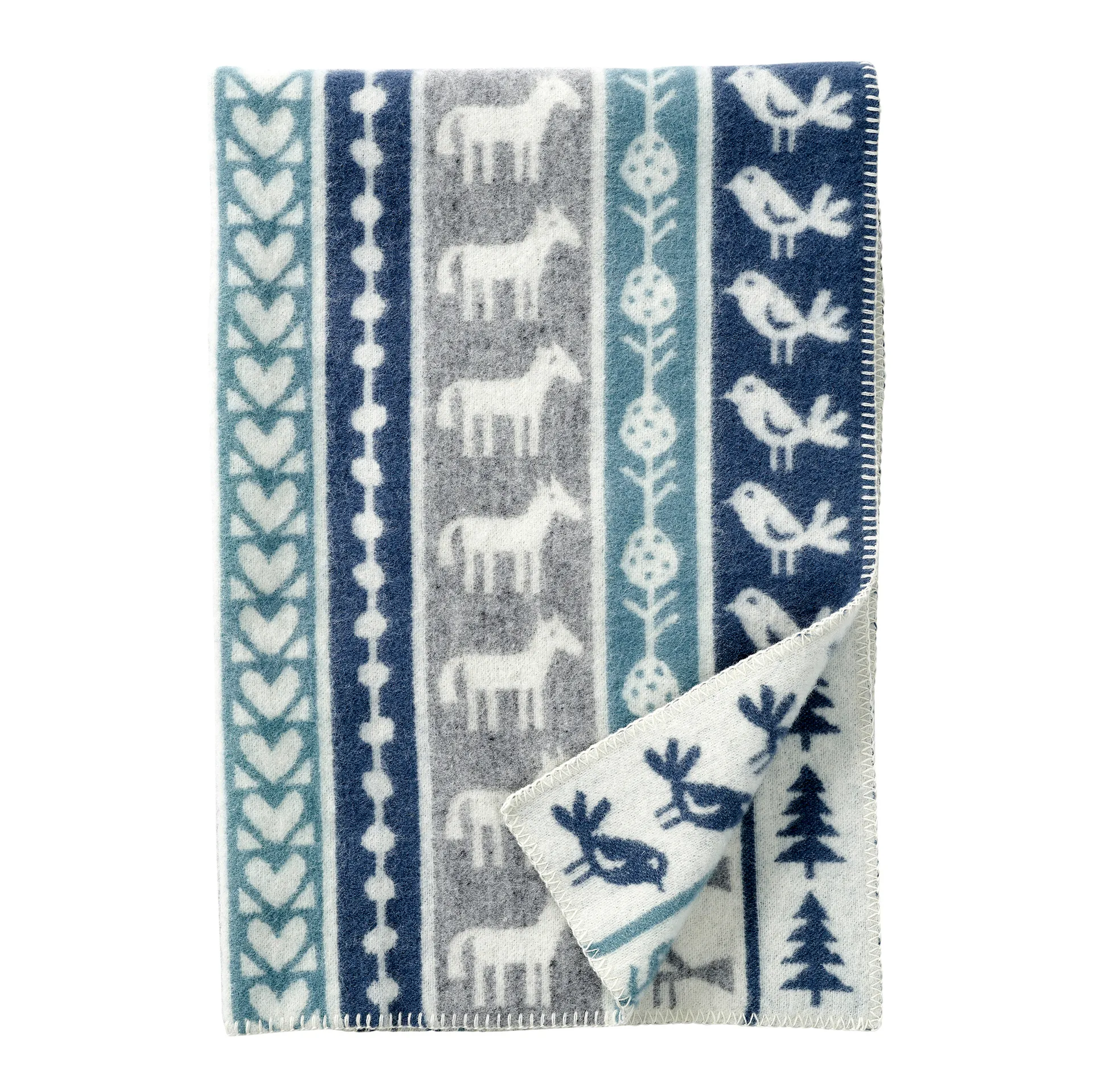 Nature barnfilt ull, Grå Klippan Yllefabrik