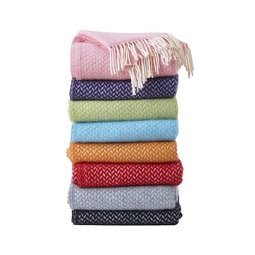 Polka ullpläd - Beige - Klippan Yllefabrik