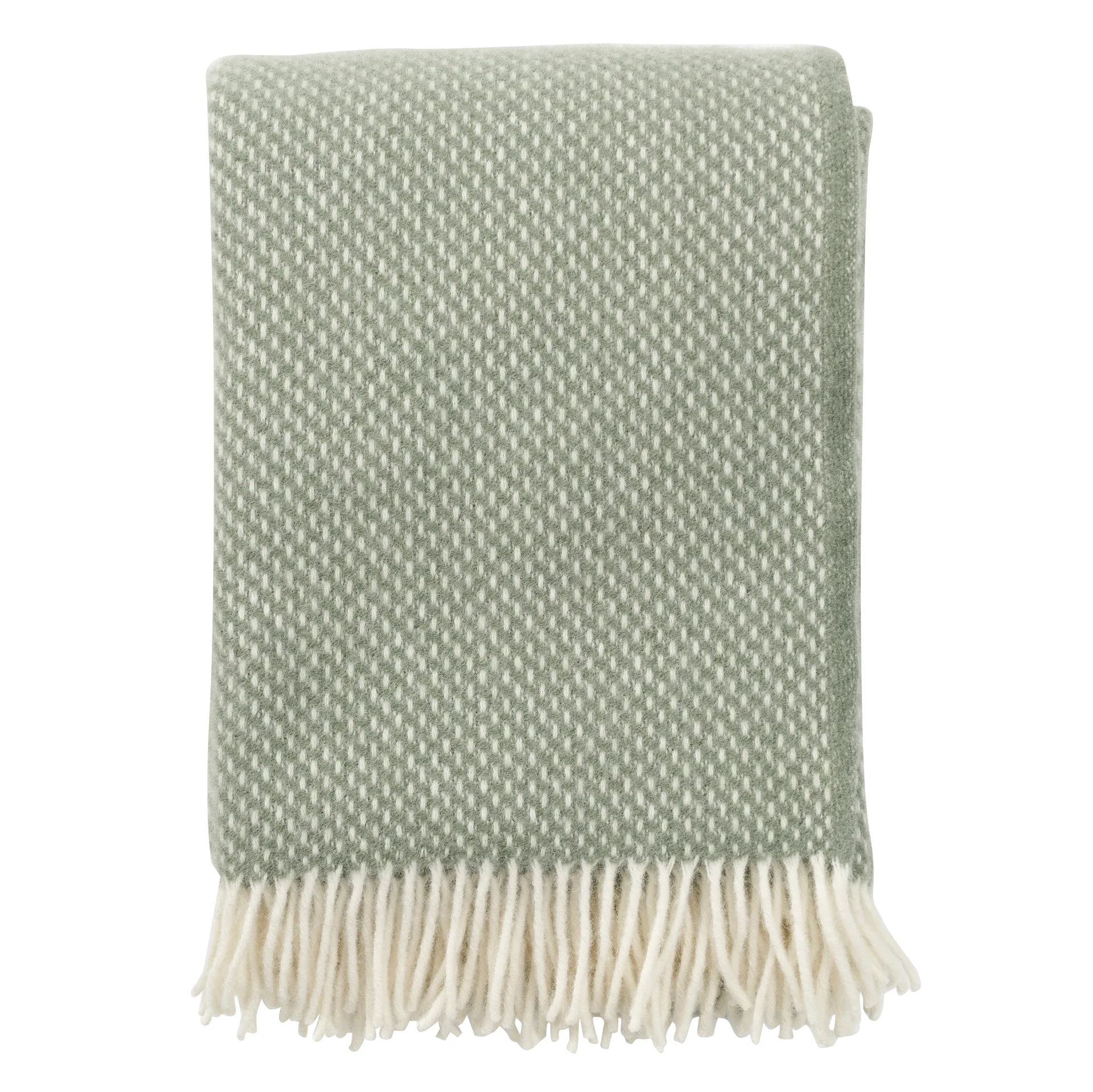 Preppy pläd, Dusty green Klippan Yllefabrik
