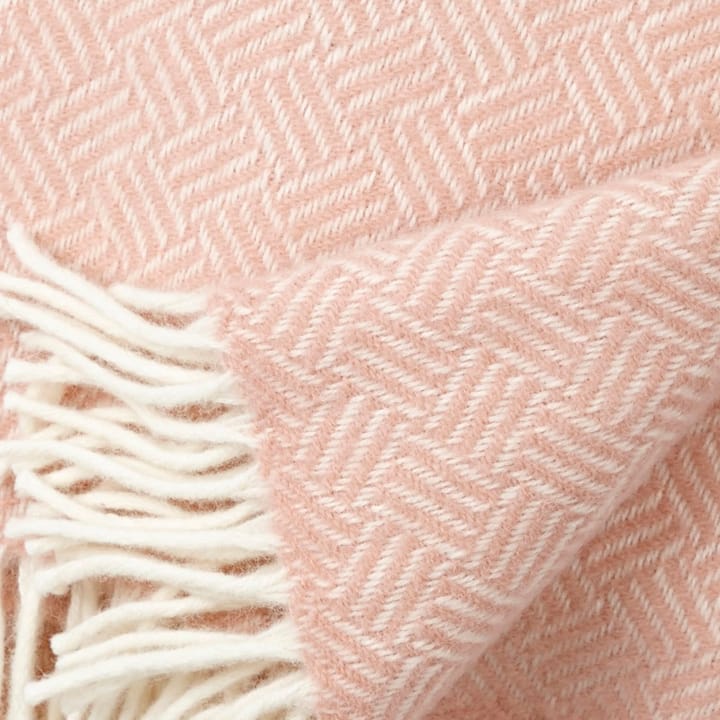 Samba ullpläd, rose cloud (rosa) Klippan Yllefabrik