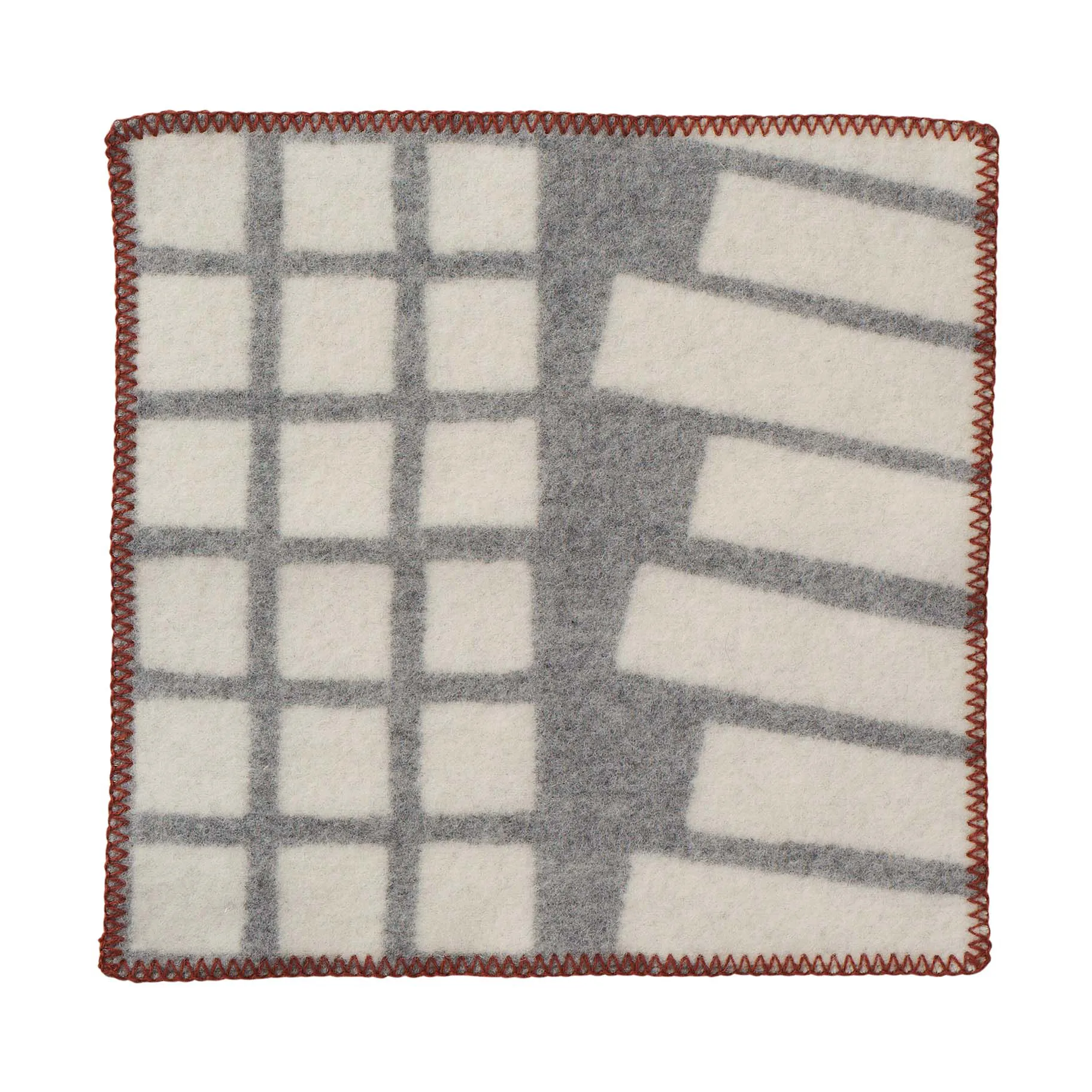 Sankt Petri sittunderlag 43x43 cm, Light Grey Klippan Yllefabrik