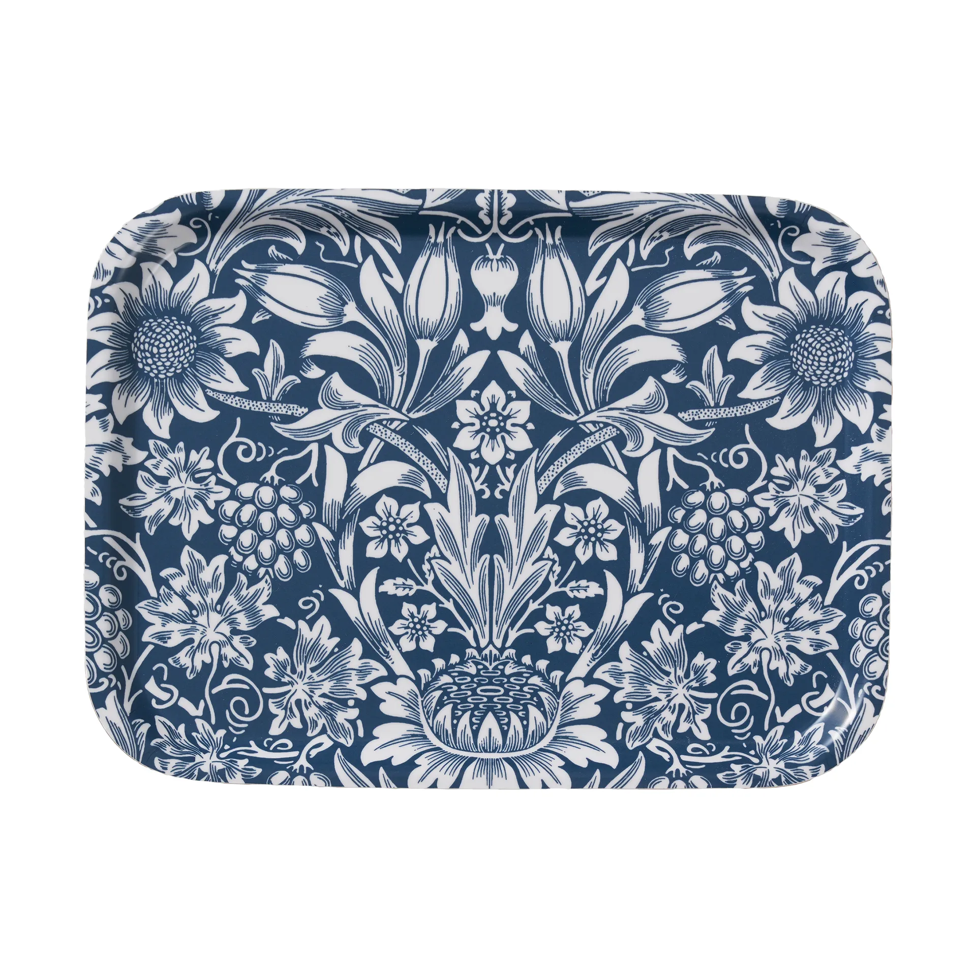 Sunflower bricka 20x27 cm, Dark denim Klippan Yllefabrik