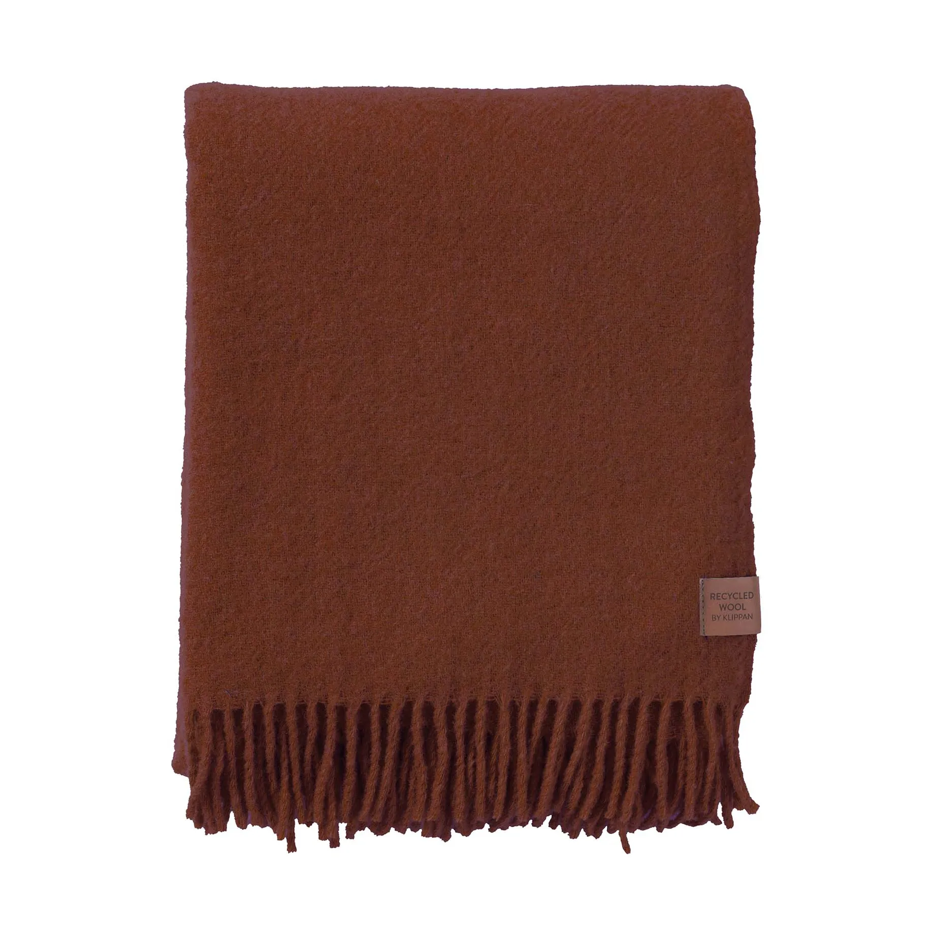 True ullpläd 130x200 cm, Rust Klippan Yllefabrik