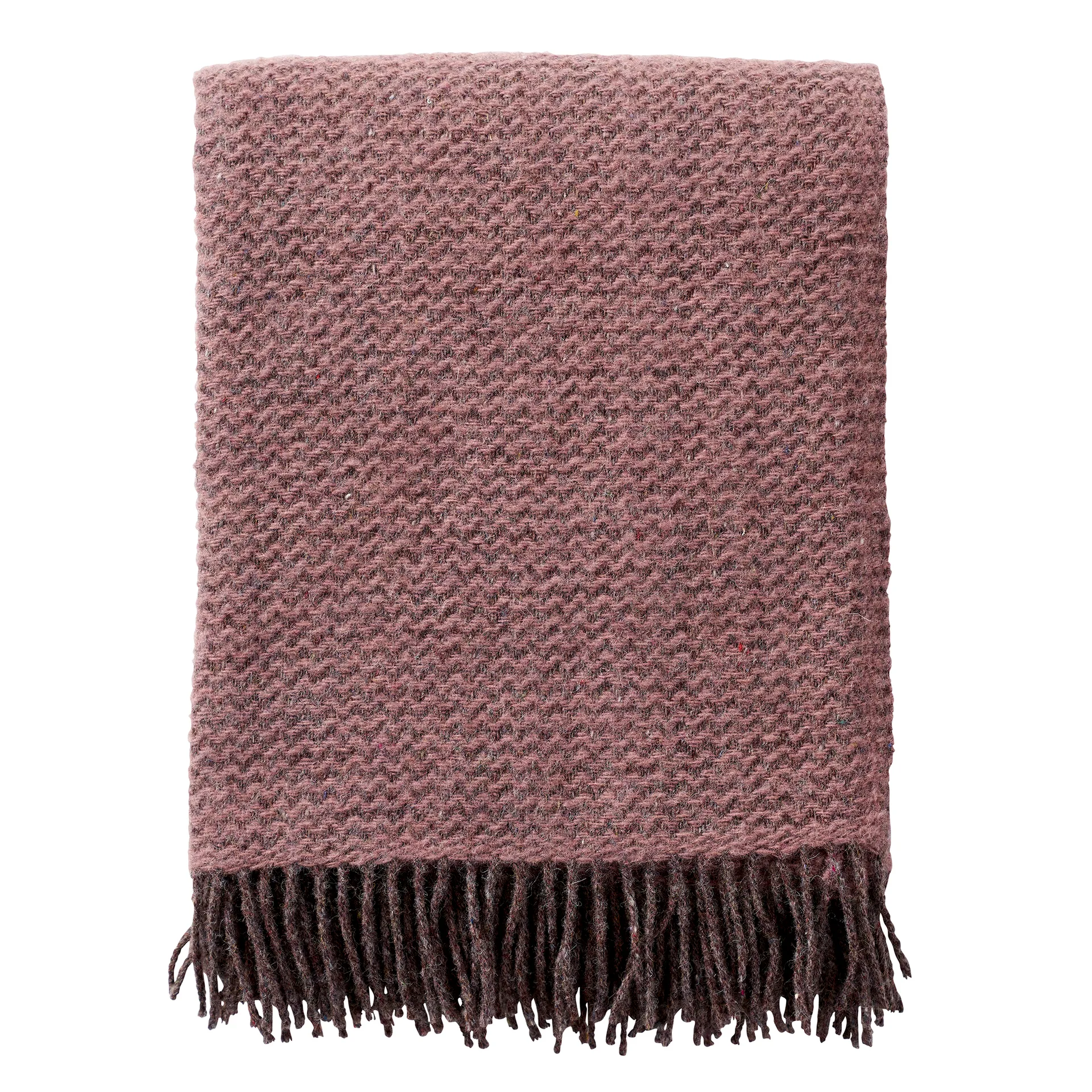 Wave ullpläd, Rose cloud Klippan Yllefabrik