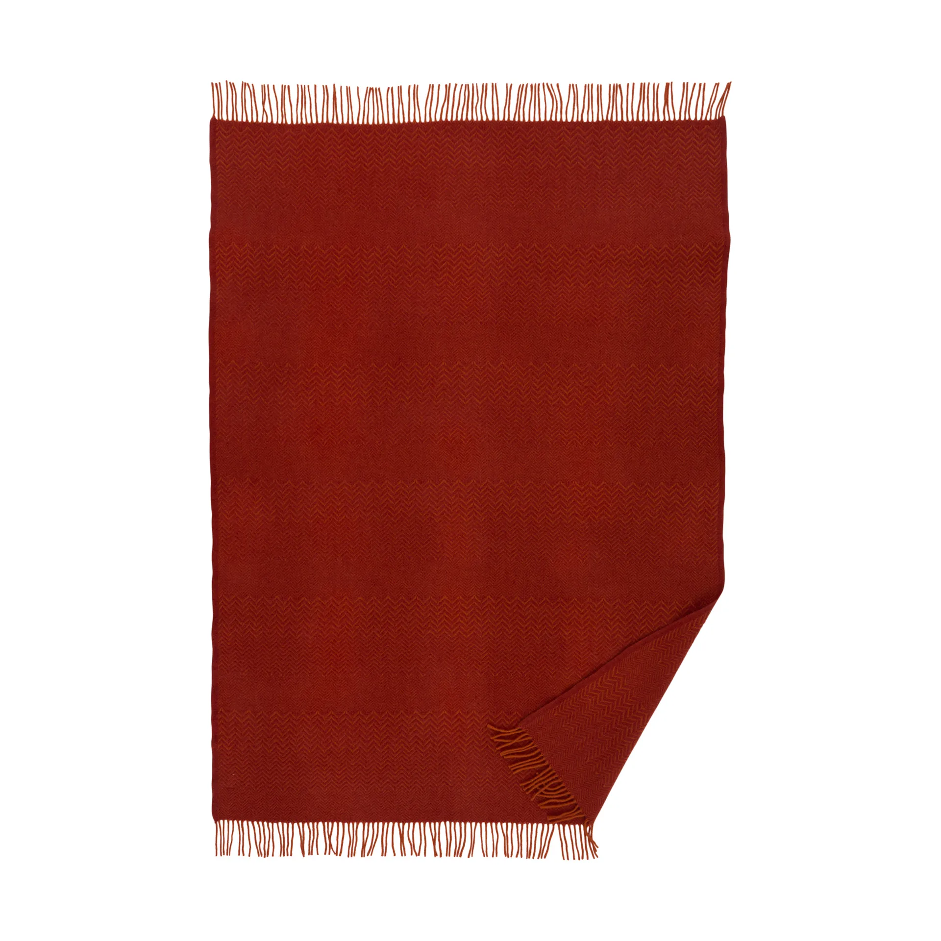 Zigzag ullpläd 130x200 cm, Ruby Klippan Yllefabrik