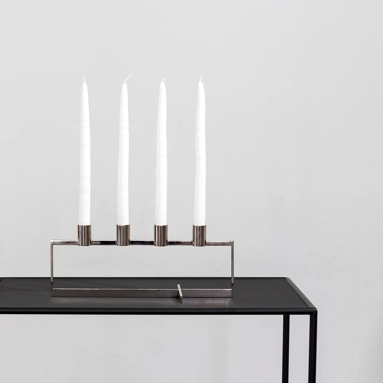 Anno Domini adventsljusstake, Rostfritt stål KLONG