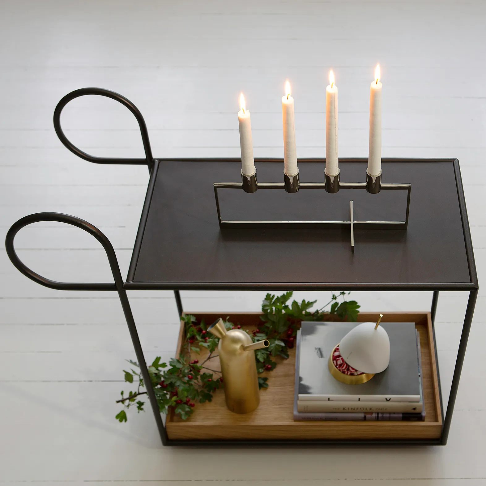 Anno Domini adventsljusstake, Rostfritt stål KLONG