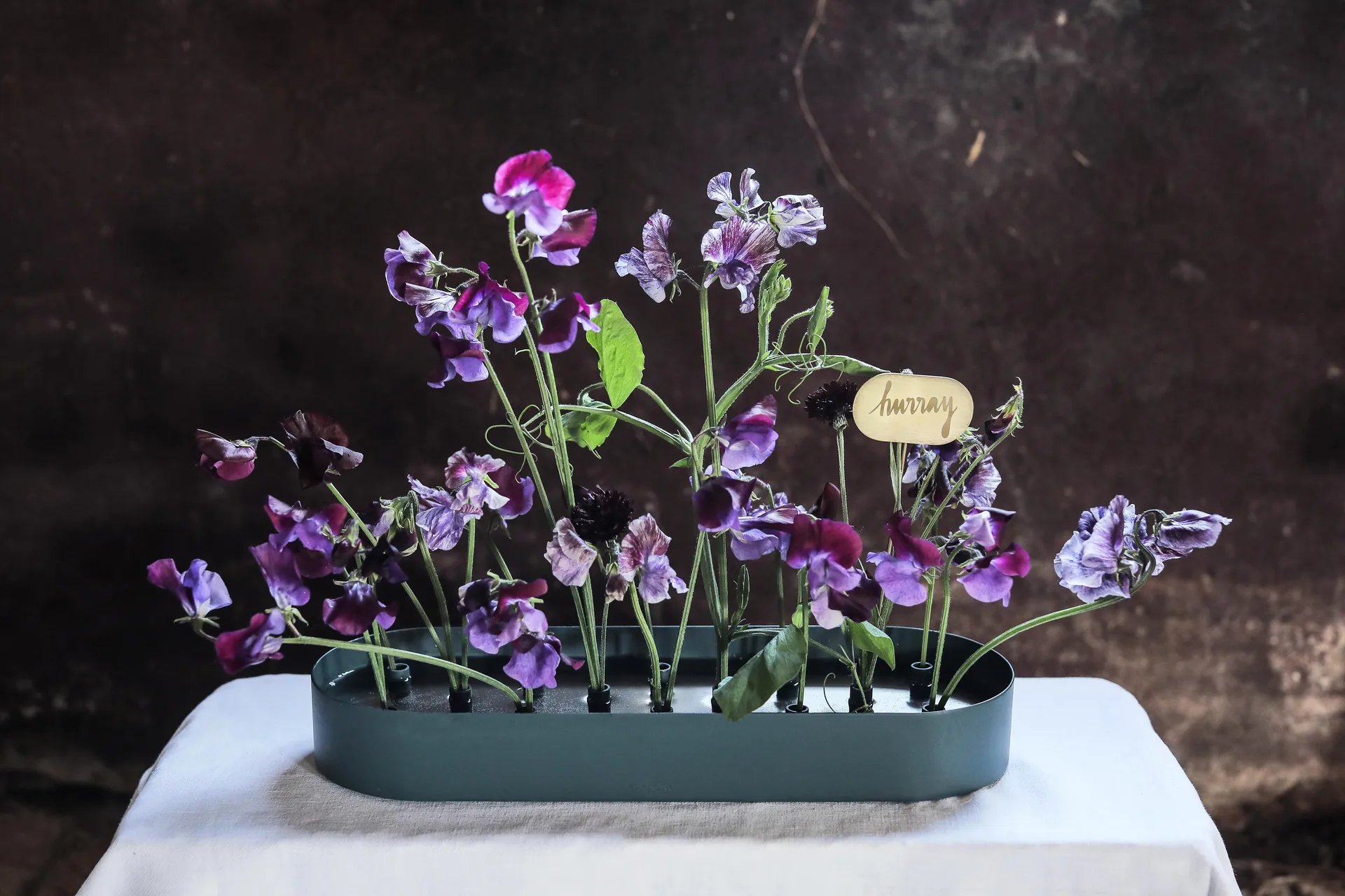 Jubel multifunktionell vas 45x14 cm, Steel-blue KLONG