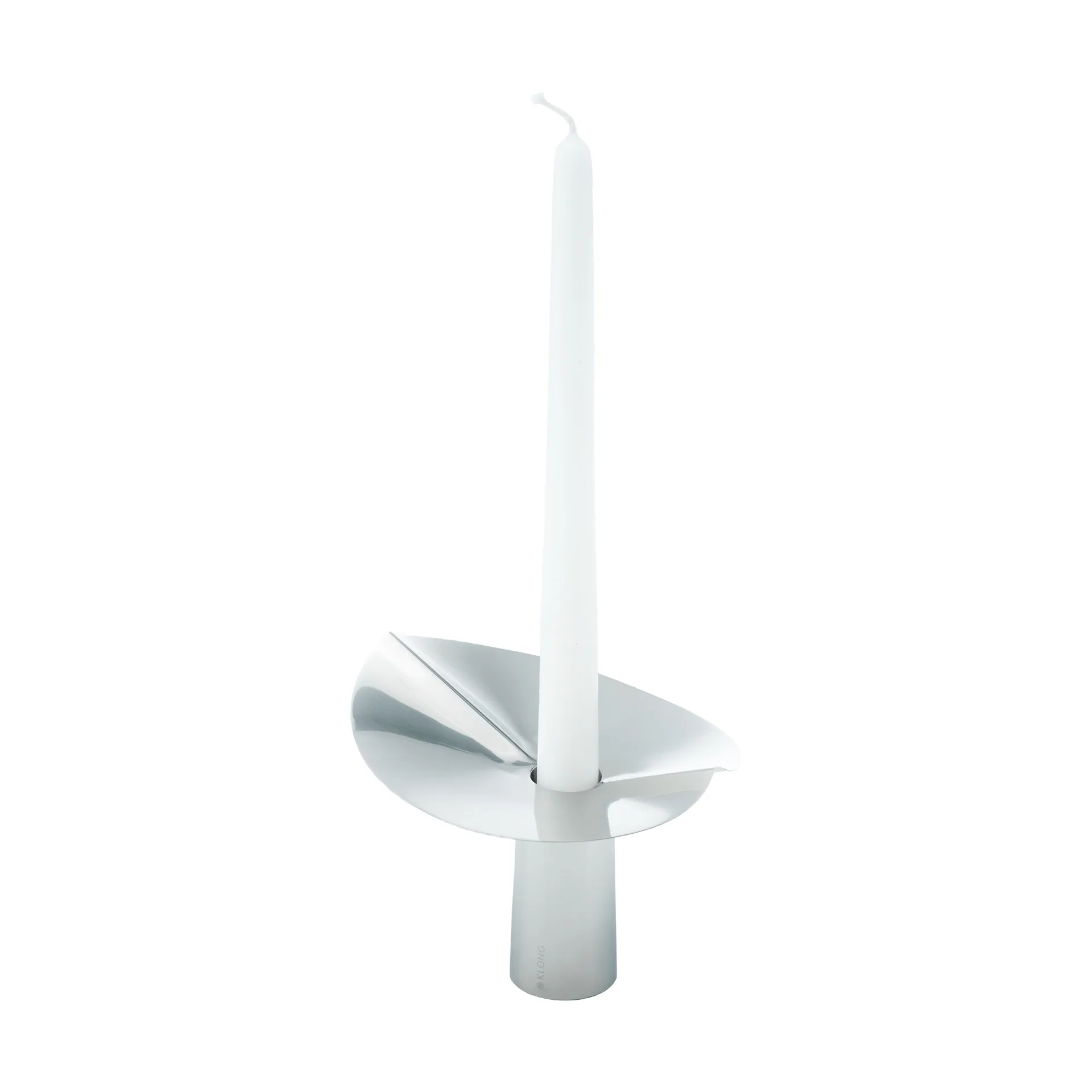 Löv vas-ljushållare, Rostfritt stål. 10 cm KLONG