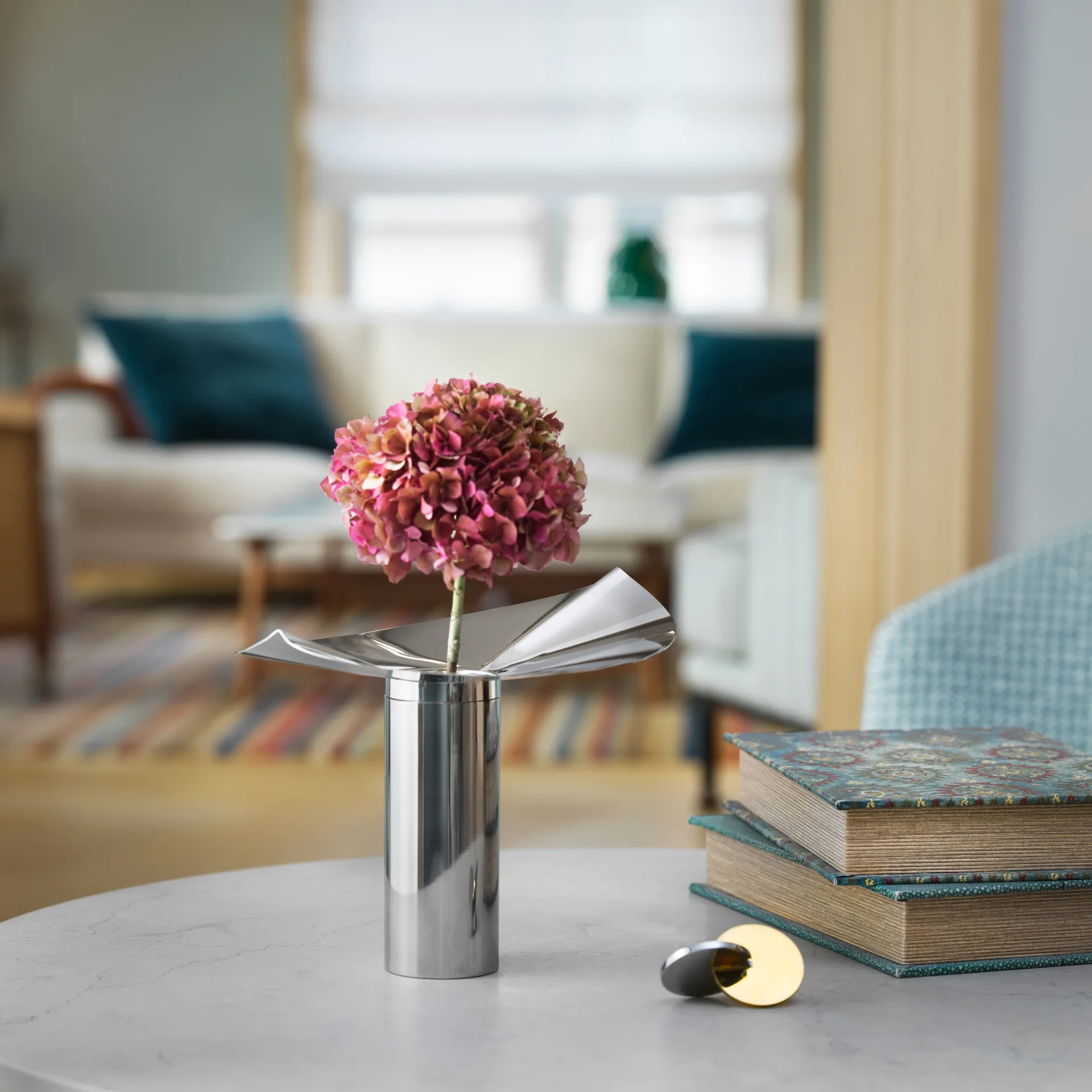 Löv vas-ljushållare, Rostfritt stål KLONG