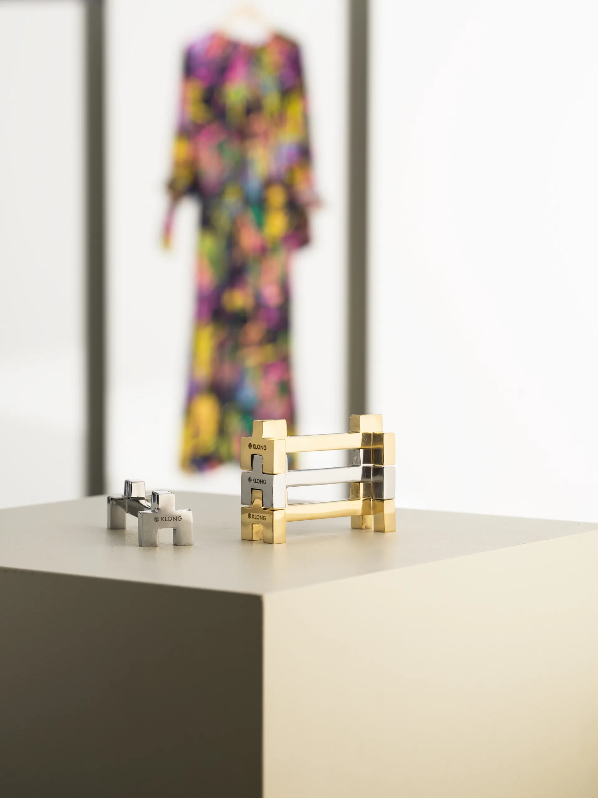 Signe bestickhållare 2-pack, Nickel KLONG